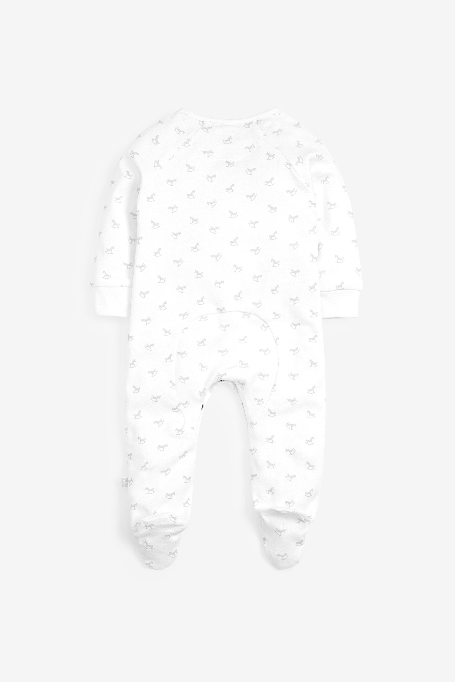 The Little Tailor White Sleepsuit, Hat, Booties Gift Set