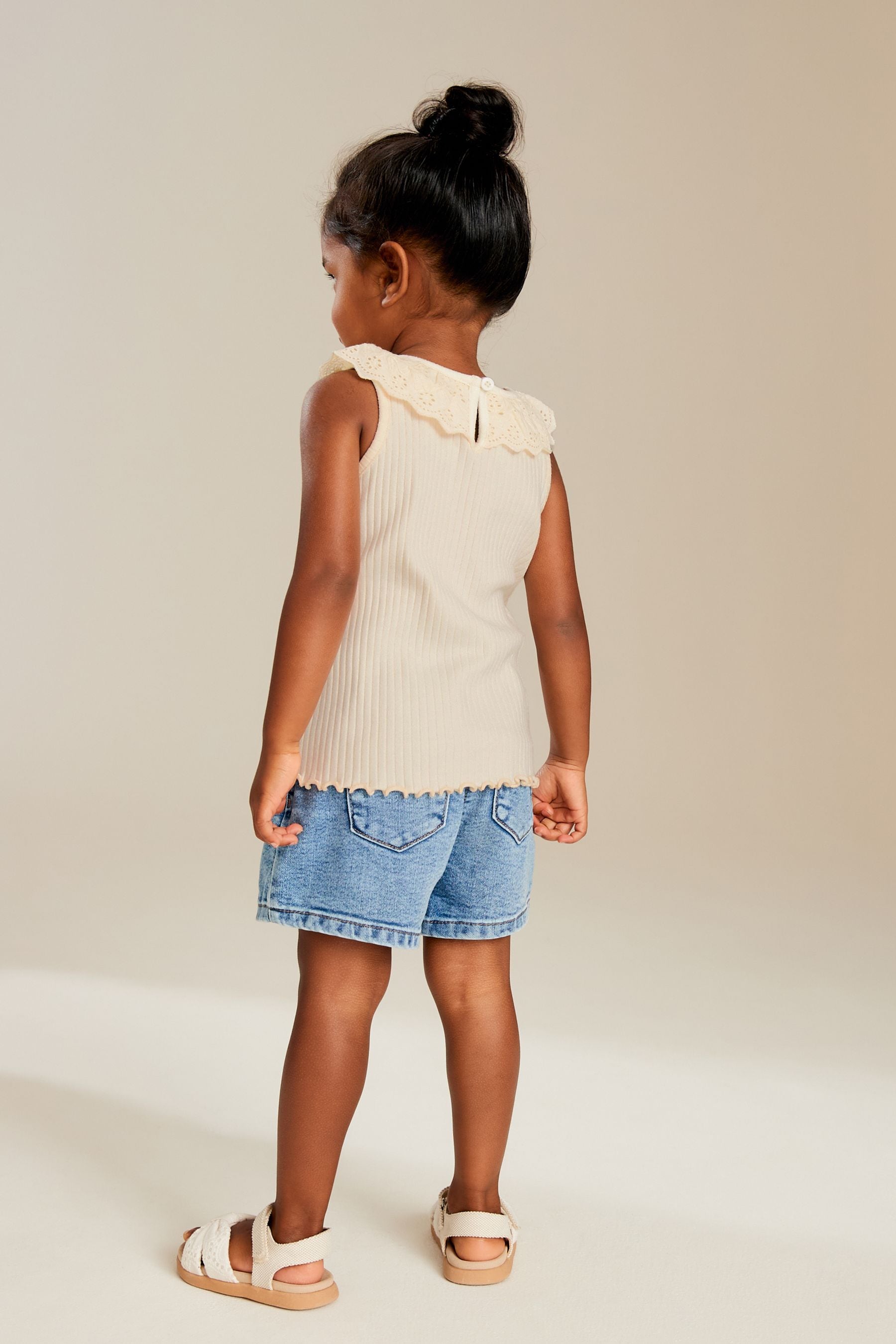 White Lace Collar Vest (3mths-7yrs)