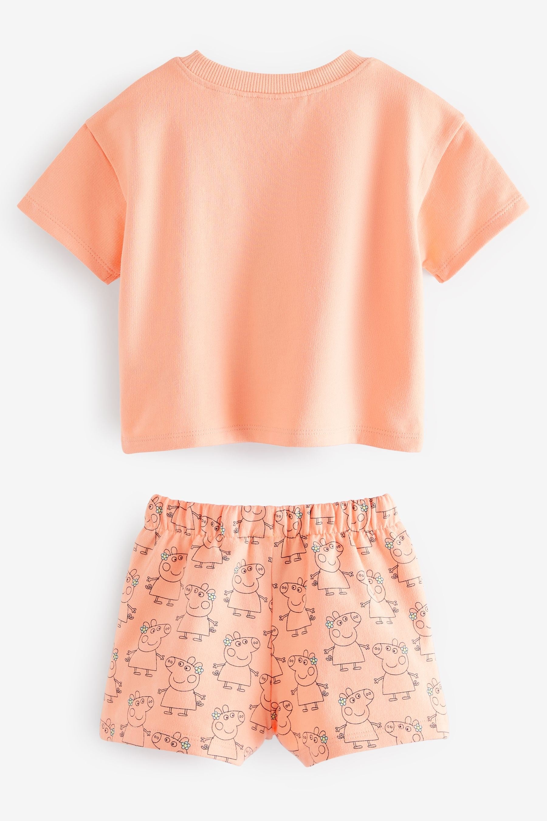 Orange Peppa Pig T-Shirt & Shorts Set (3mths-7yrs)