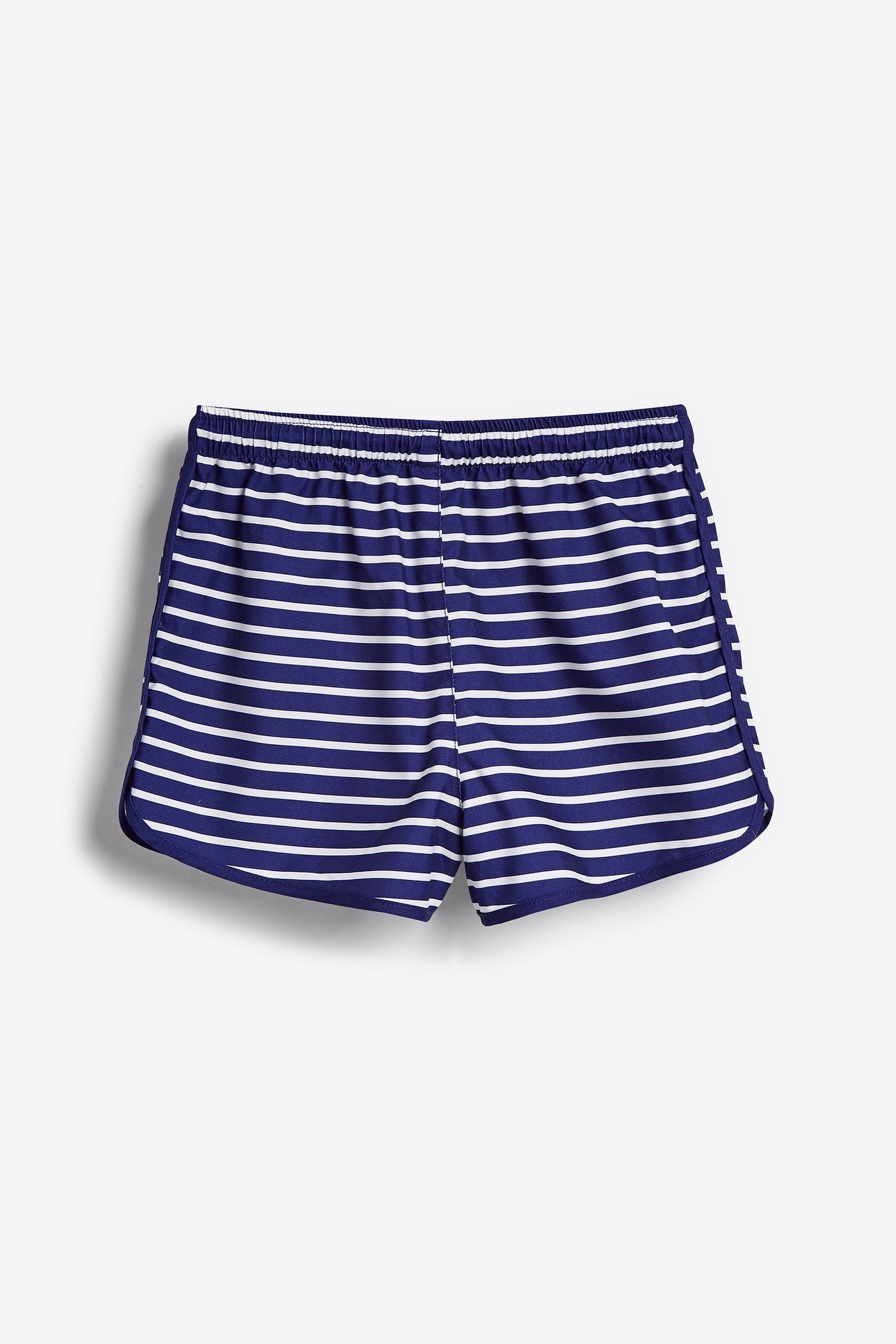 Navy/White Stripe Quick Dry Beach Shorts