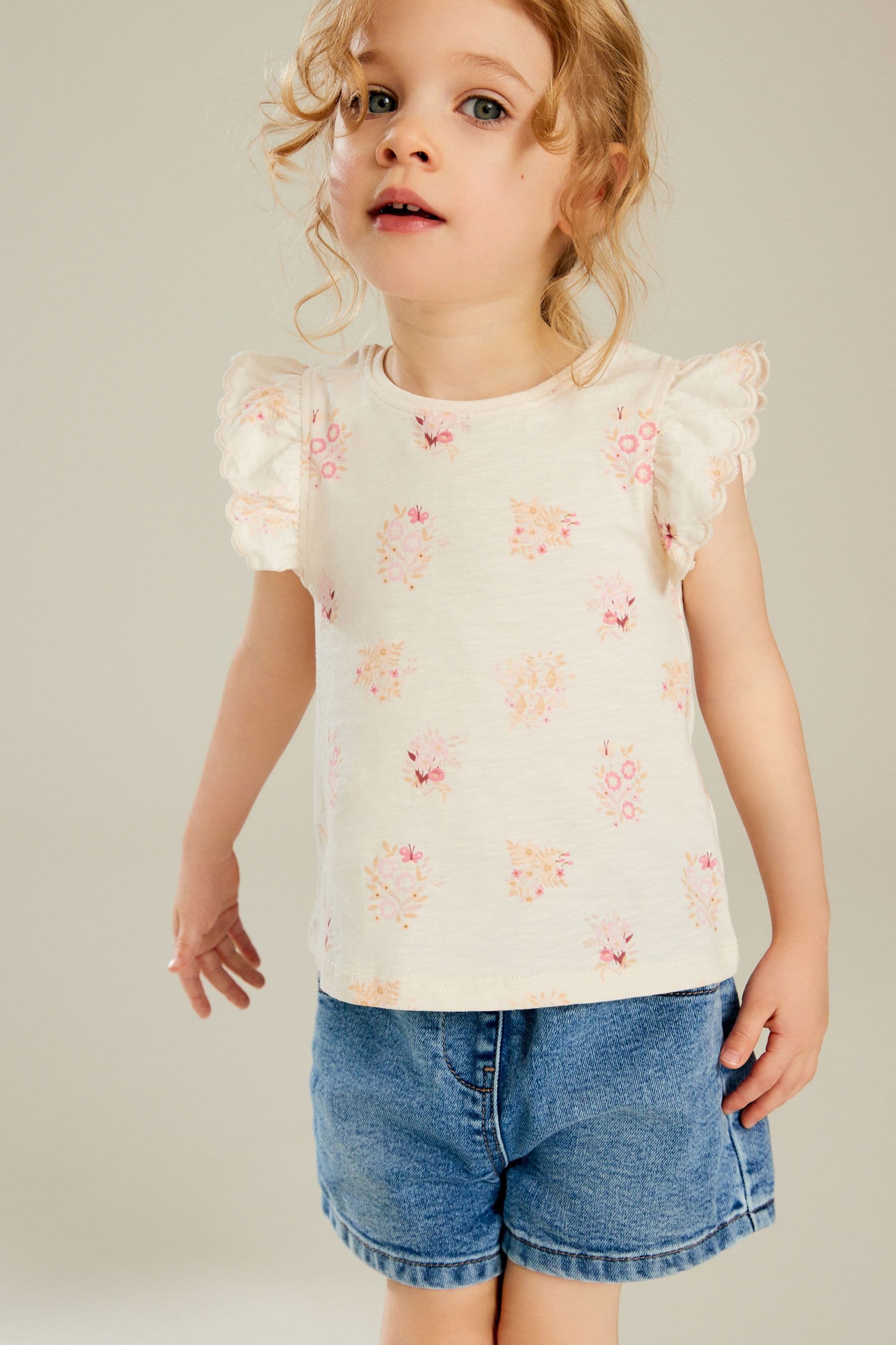 Floral Scallop Vest (3mths-7yrs)