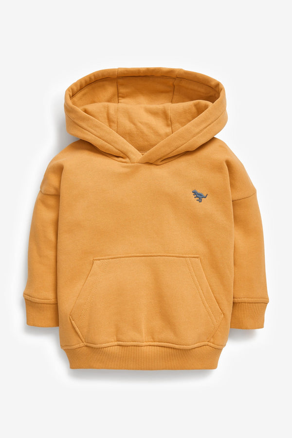 Ochre Yellow Soft Touch Jersey Hoodie (3mths-7yrs)