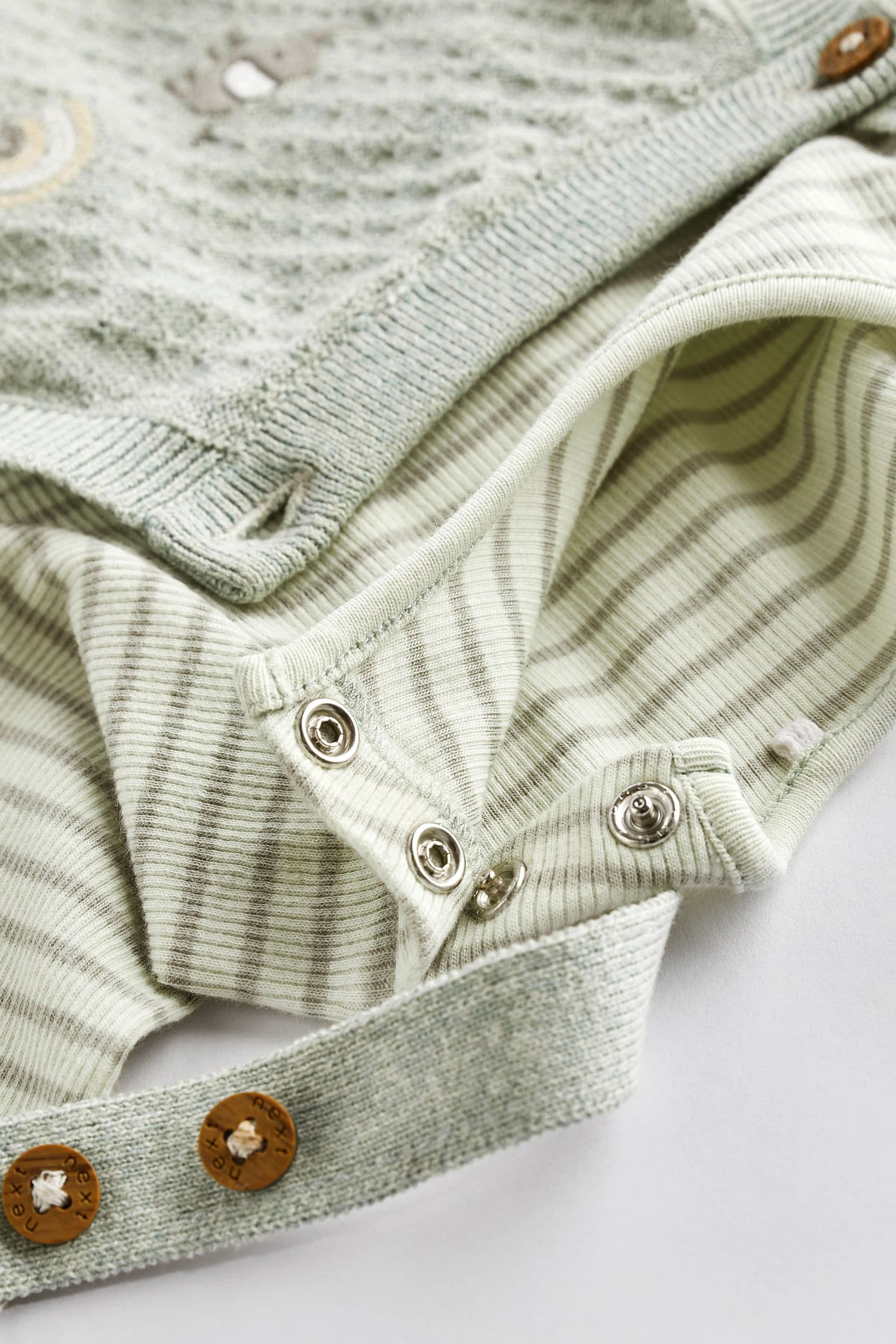 Green Knitted Baby Dungarees And Bodysuit Set (0mths-2yrs)