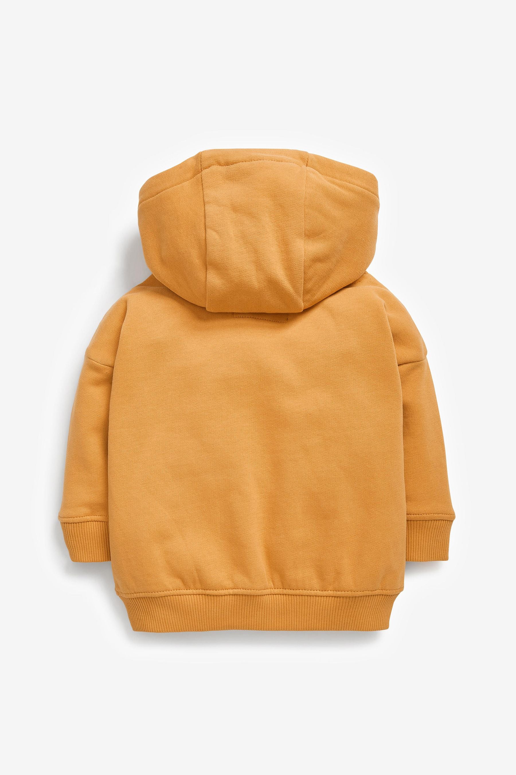 Ochre Yellow Soft Touch Jersey Hoodie (3mths-7yrs)