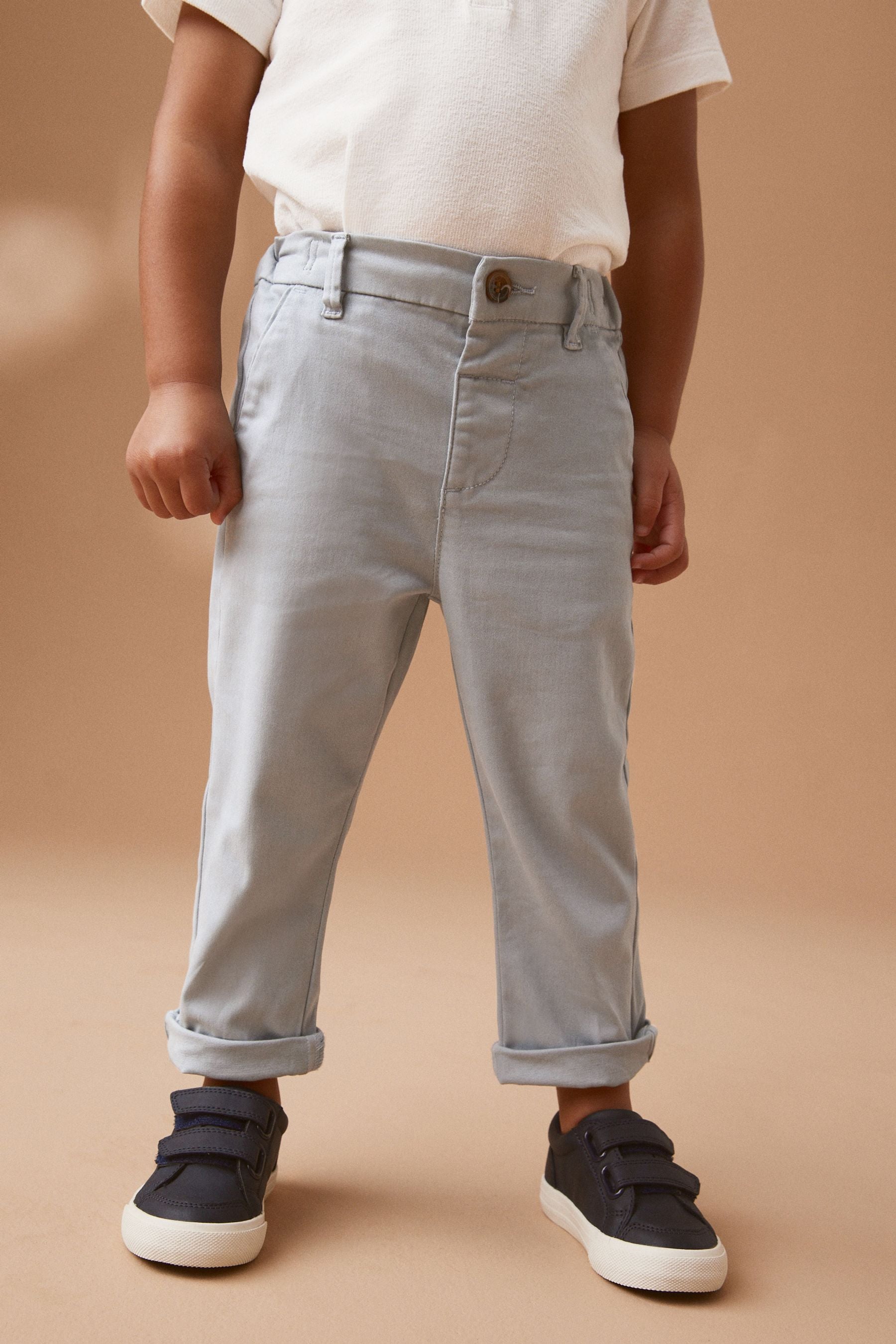 Light Blue Stretch Chinos Trousers (3mths-7yrs)