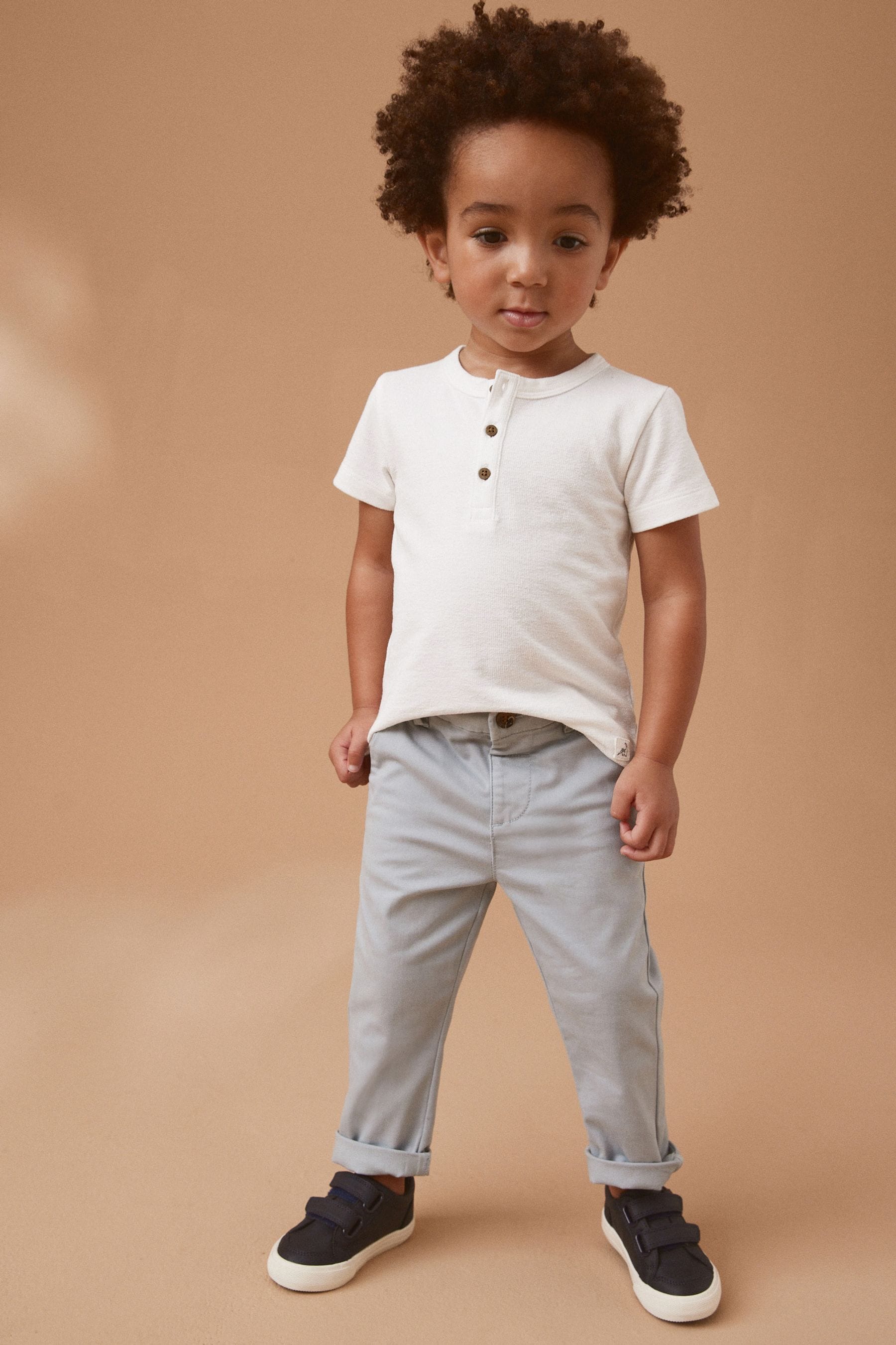 Light Blue Stretch Chinos Trousers (3mths-7yrs)