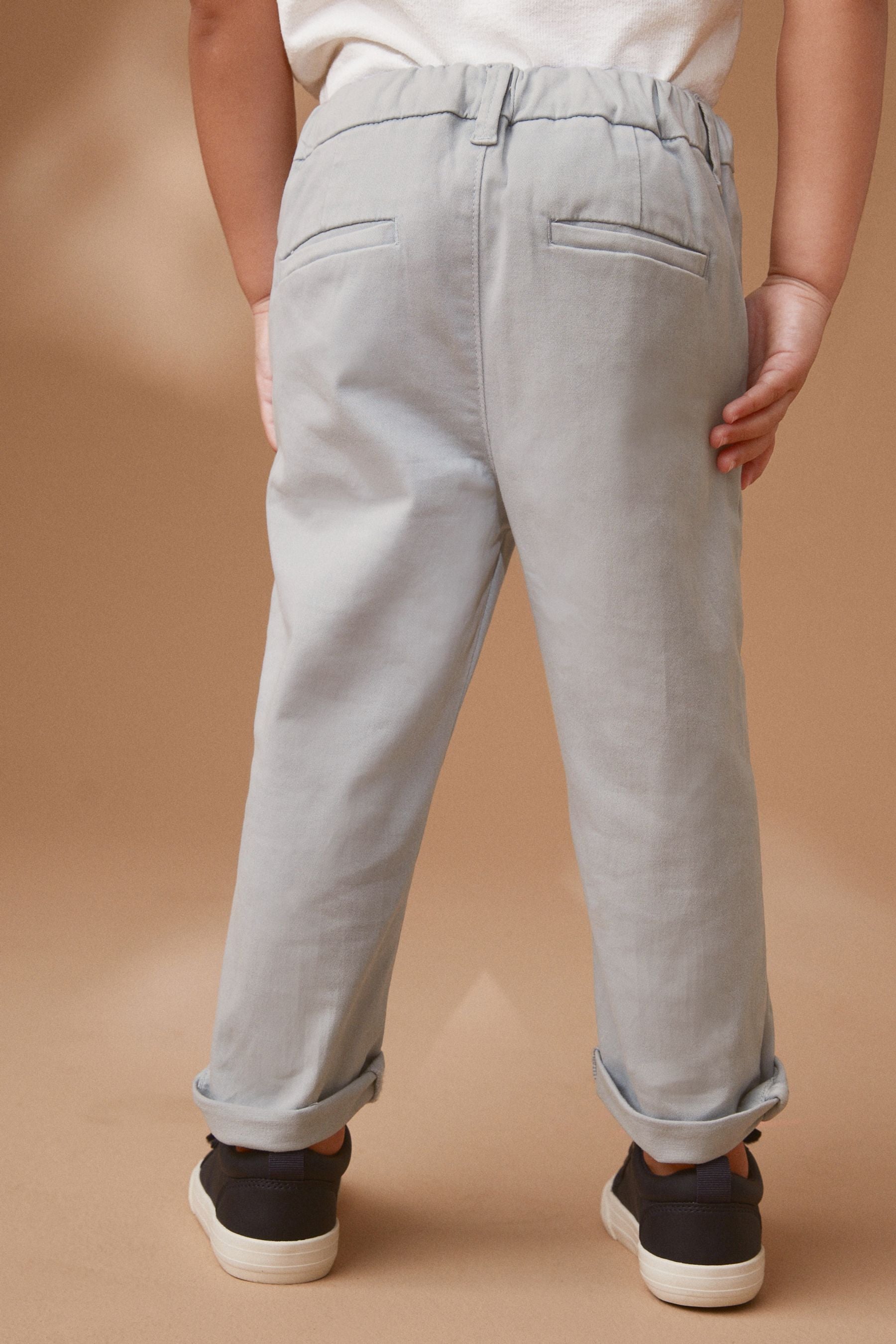 Light Blue Stretch Chinos Trousers (3mths-7yrs)