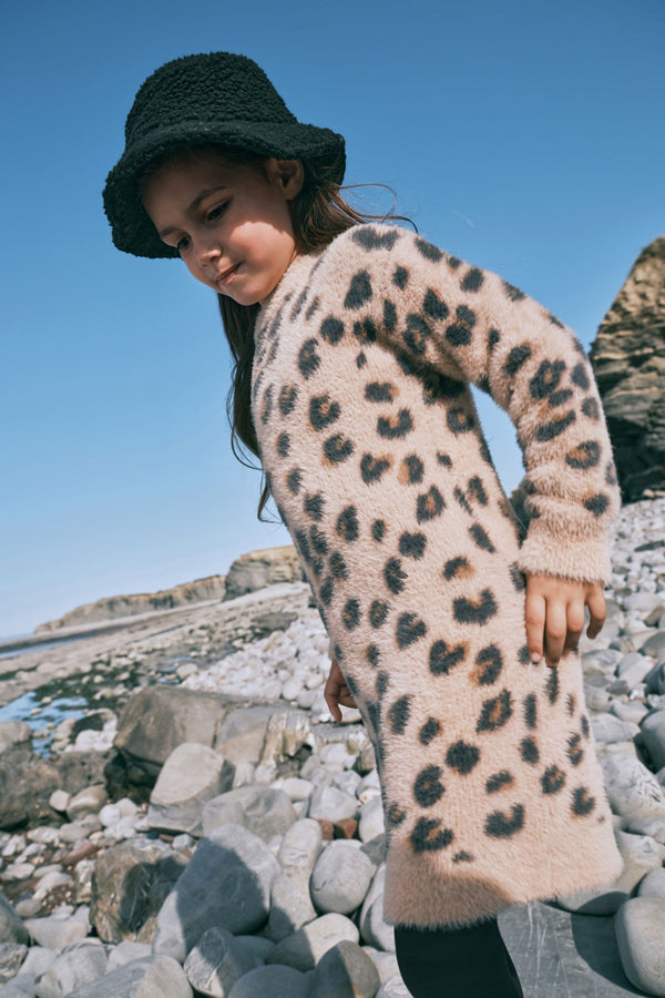 Animal Print Jumper Dress (3-16yrs)