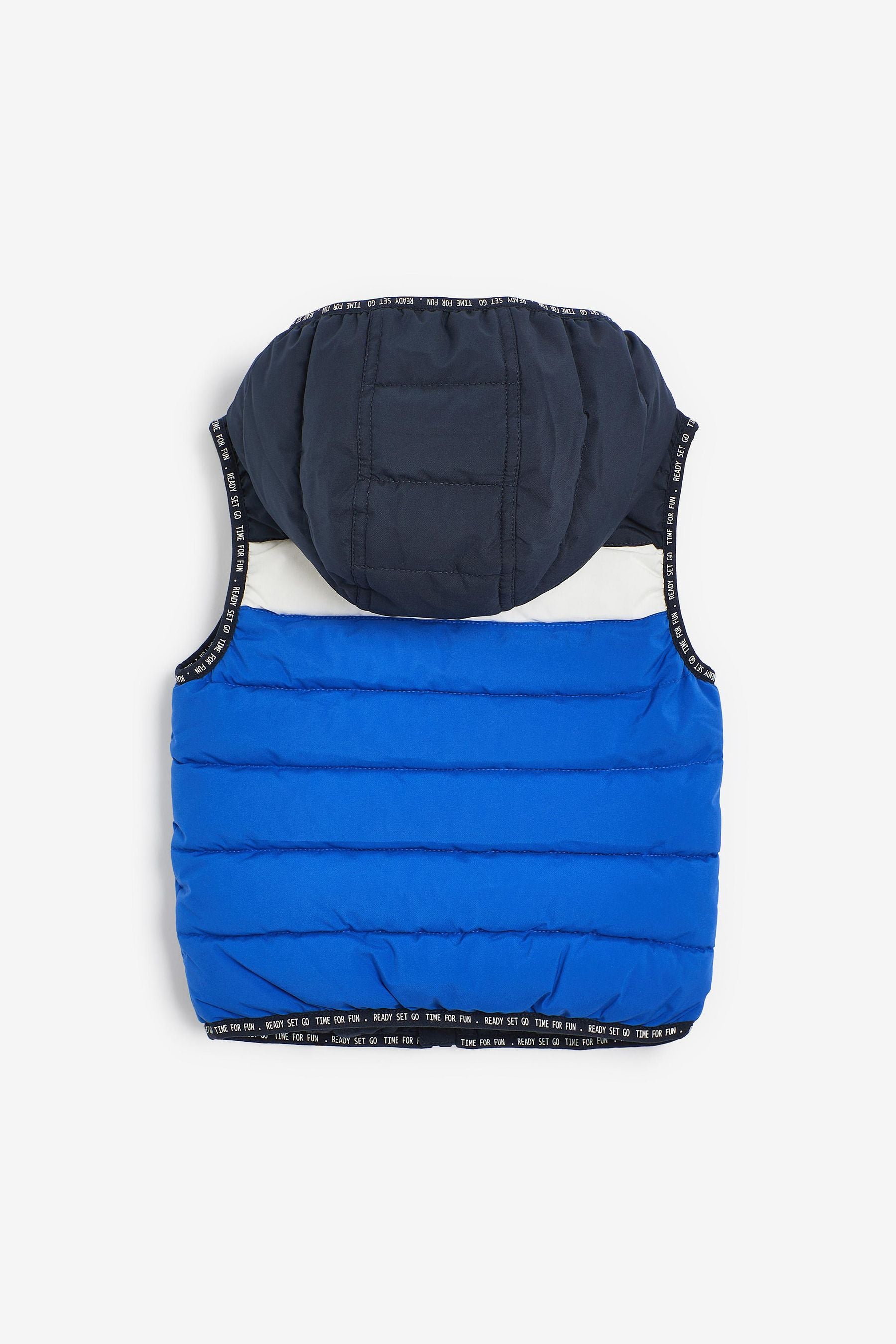 Blue Colourblock Gilet (3mths-7yrs)