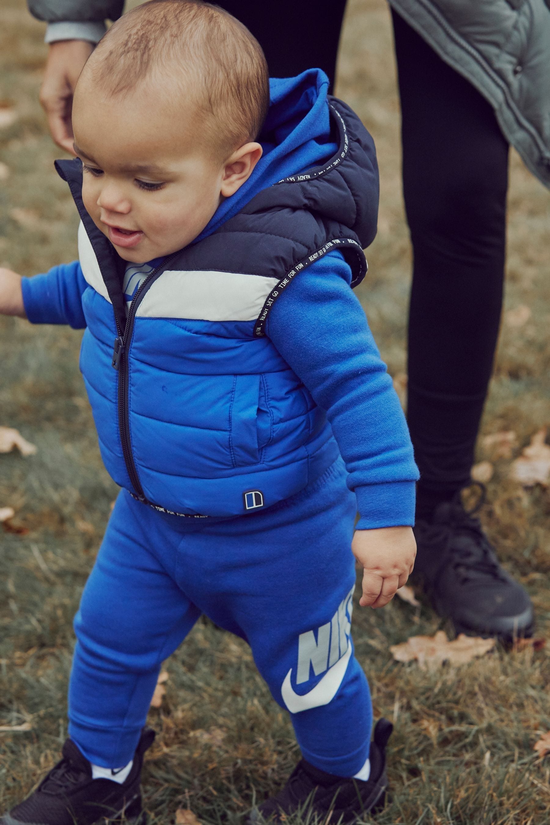 Blue Colourblock Gilet (3mths-7yrs)