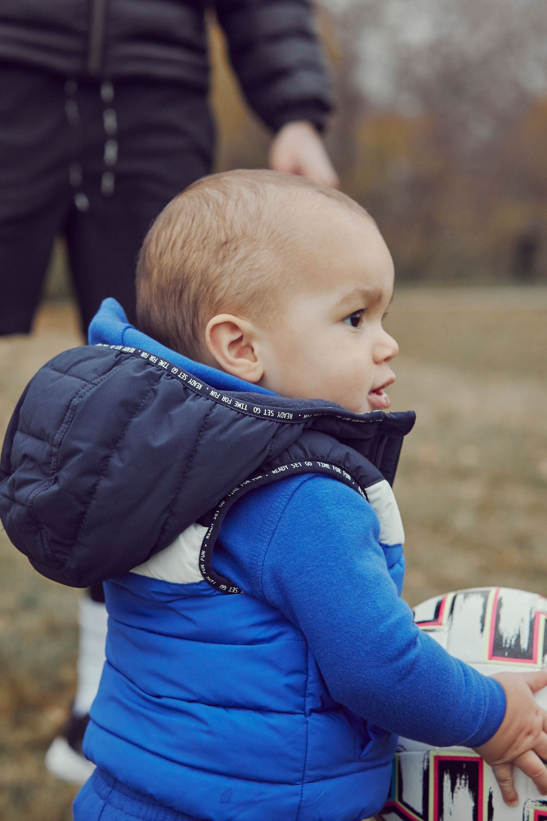 Blue Colourblock Gilet (3mths-7yrs)