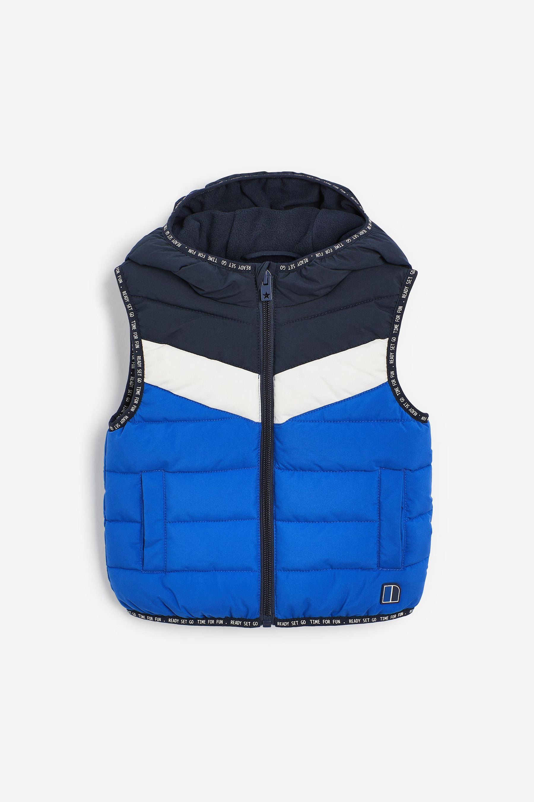 Blue Colourblock Gilet (3mths-7yrs)