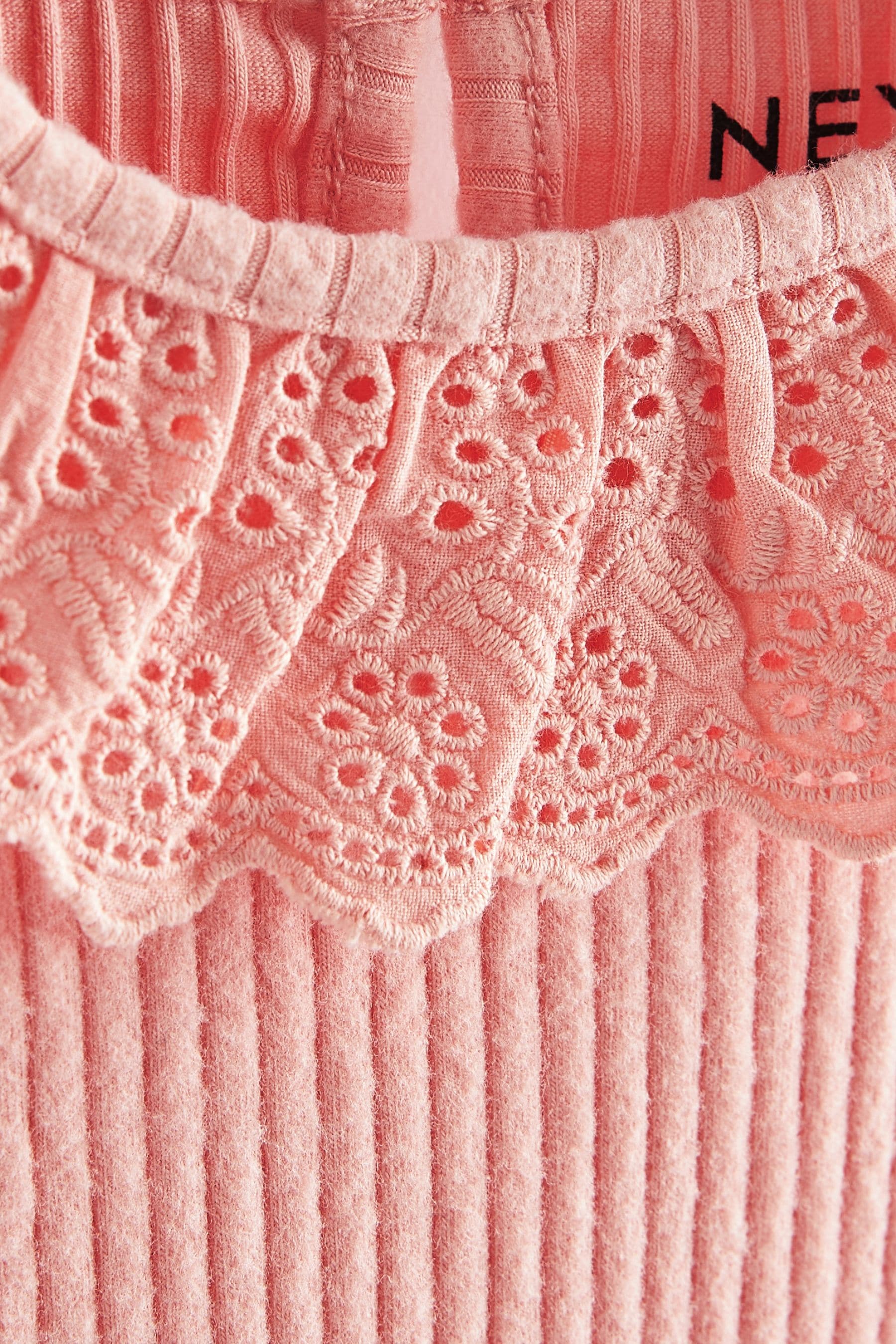 Pink Lace Collar Vest (3mths-7yrs)