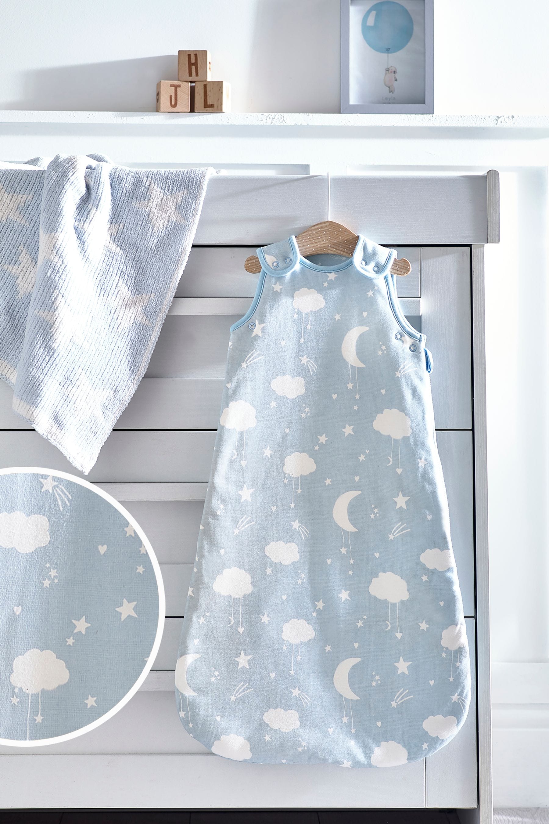 Blue Baby 100% Cotton Sleep Bag