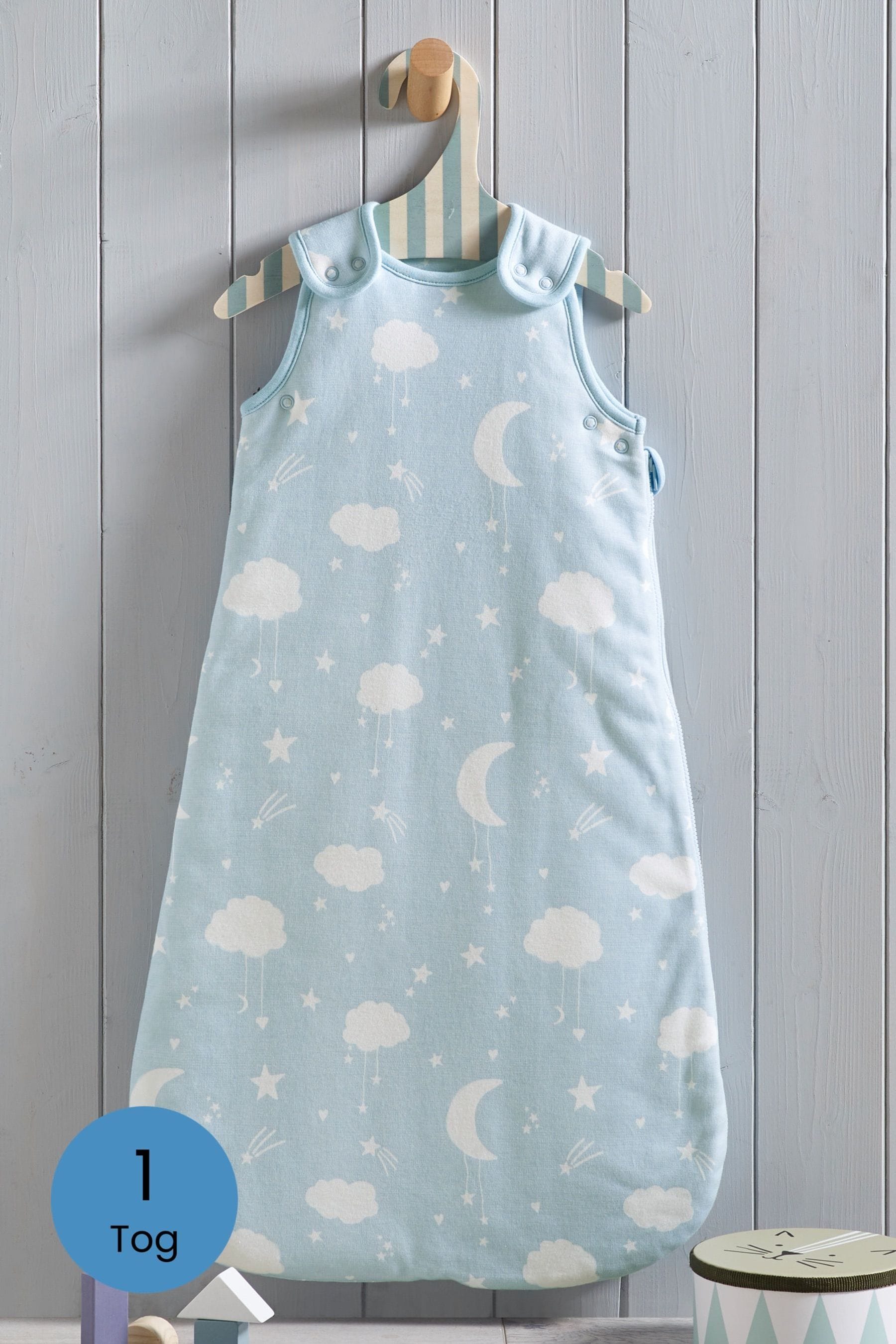 Blue Baby 100% Cotton Sleep Bag