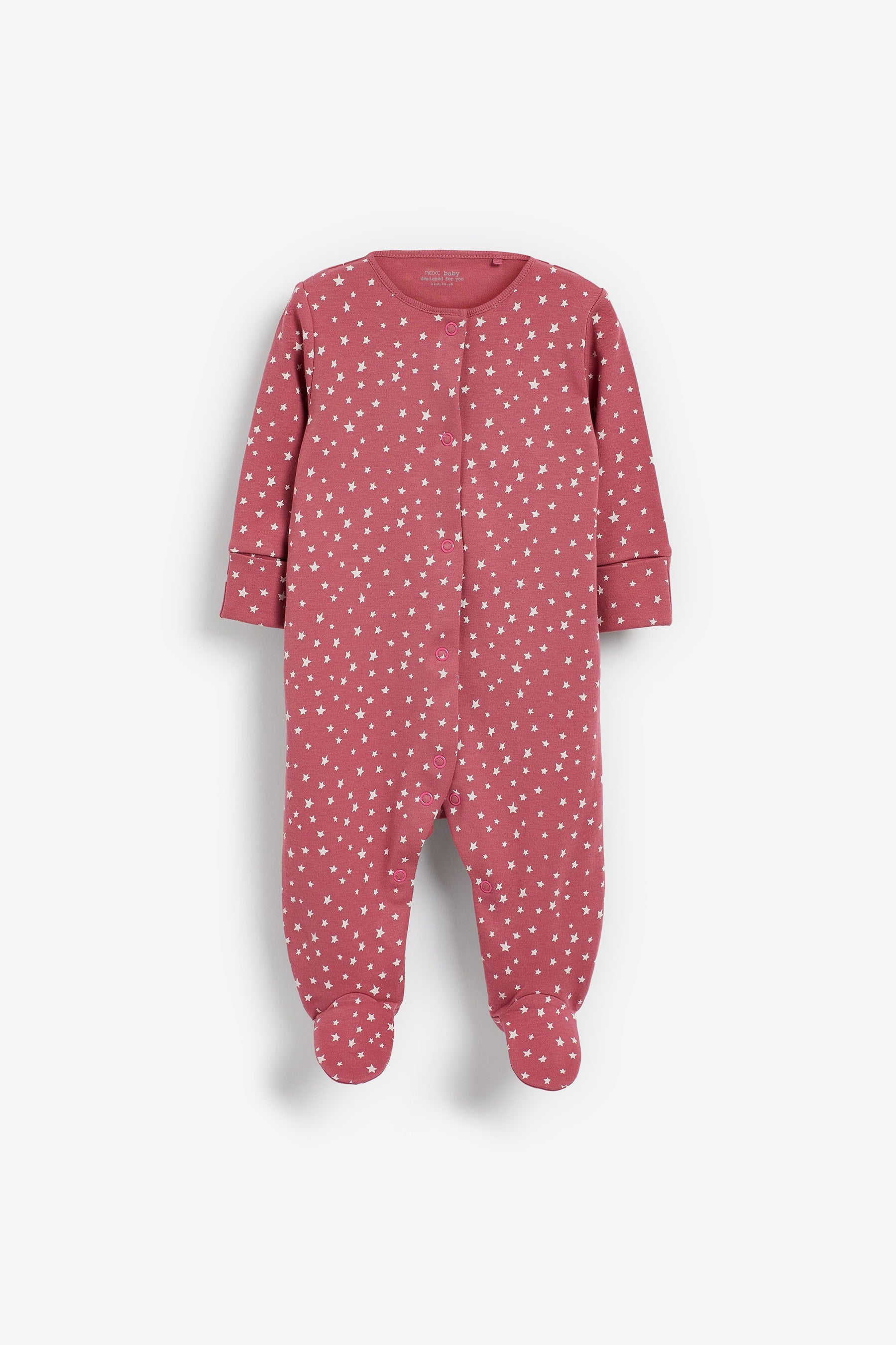 Pink Cosmic Print Baby Sleepsuits 5 Pack (0-2yrs)