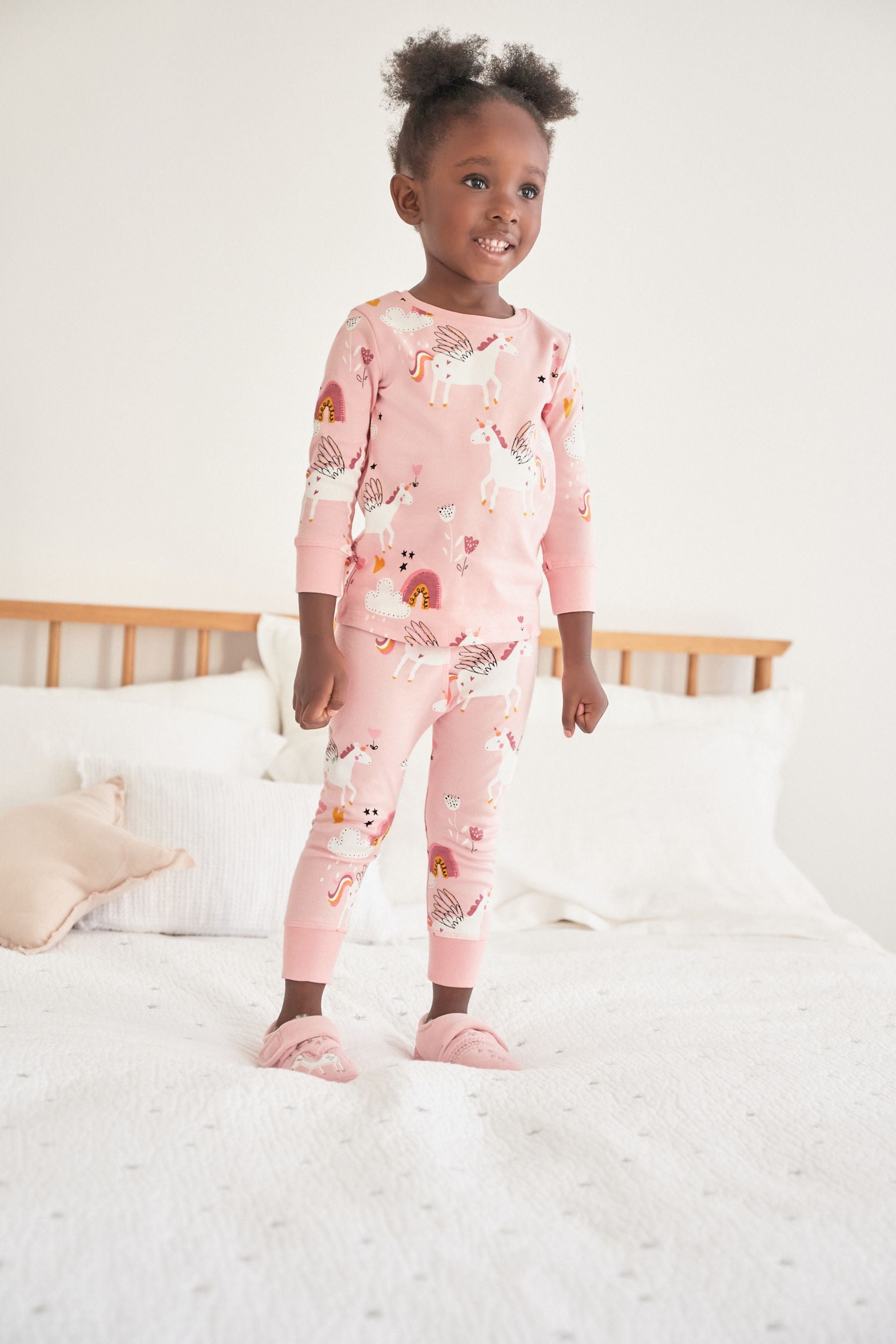 Pink/Cream Unicorn 3 Pack Pyjamas (9mths-12yrs)