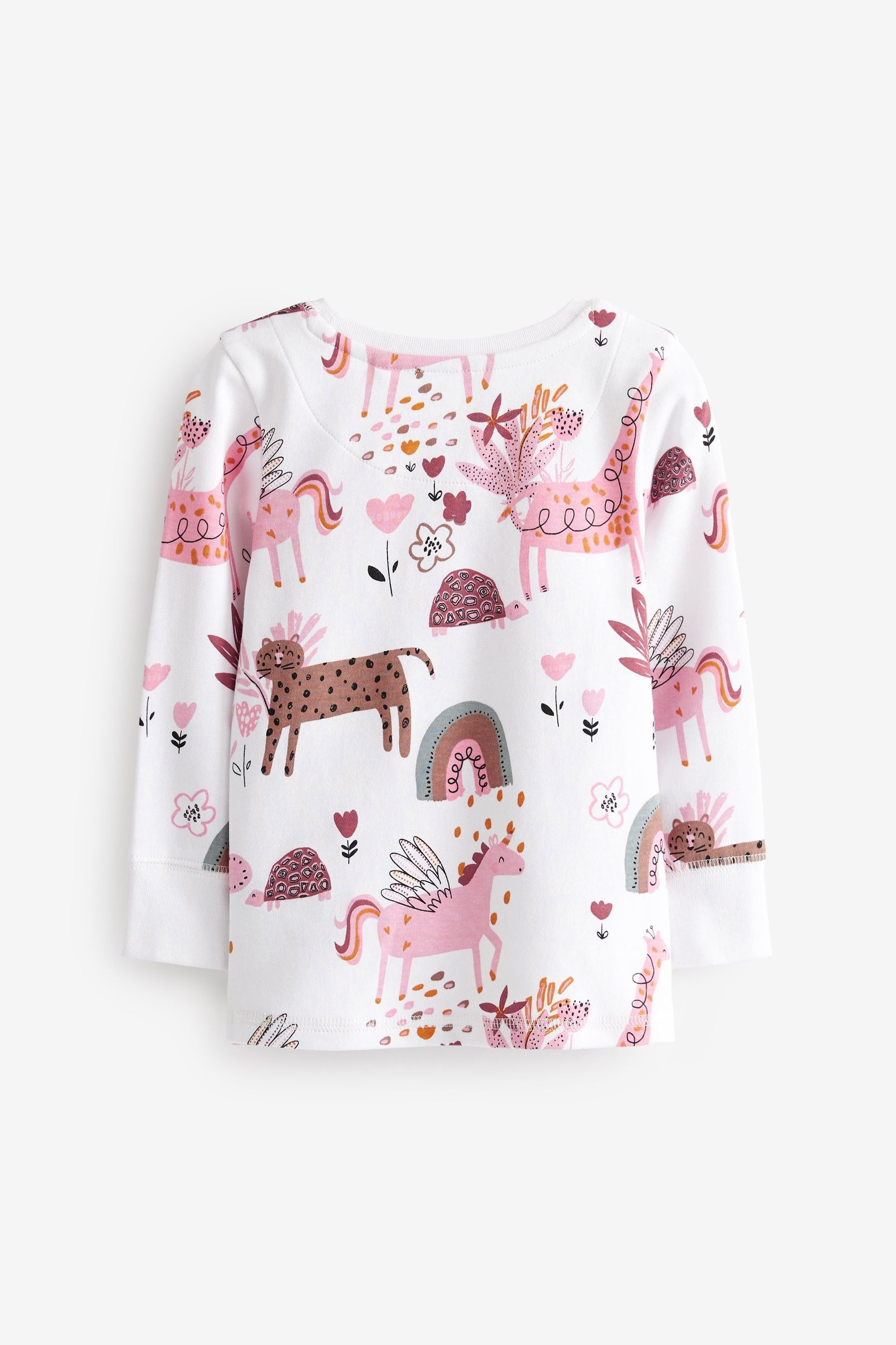 Pink/Cream Unicorn 3 Pack Pyjamas (9mths-12yrs)