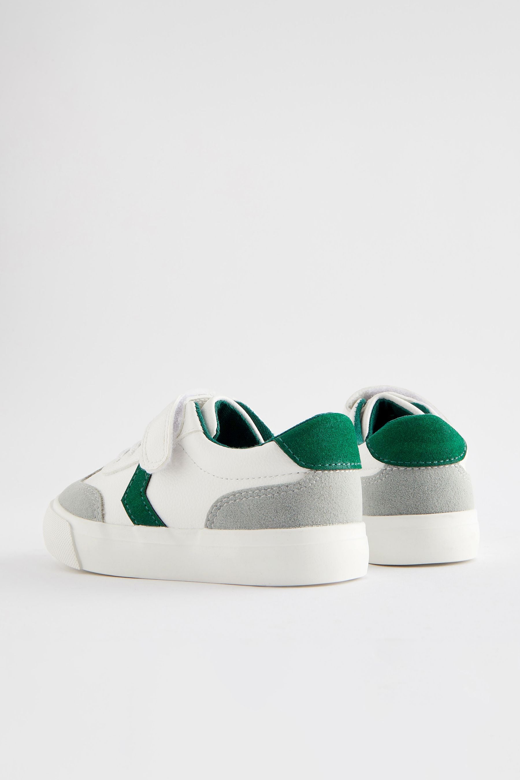 White Touch Fastening Chevron Trainers