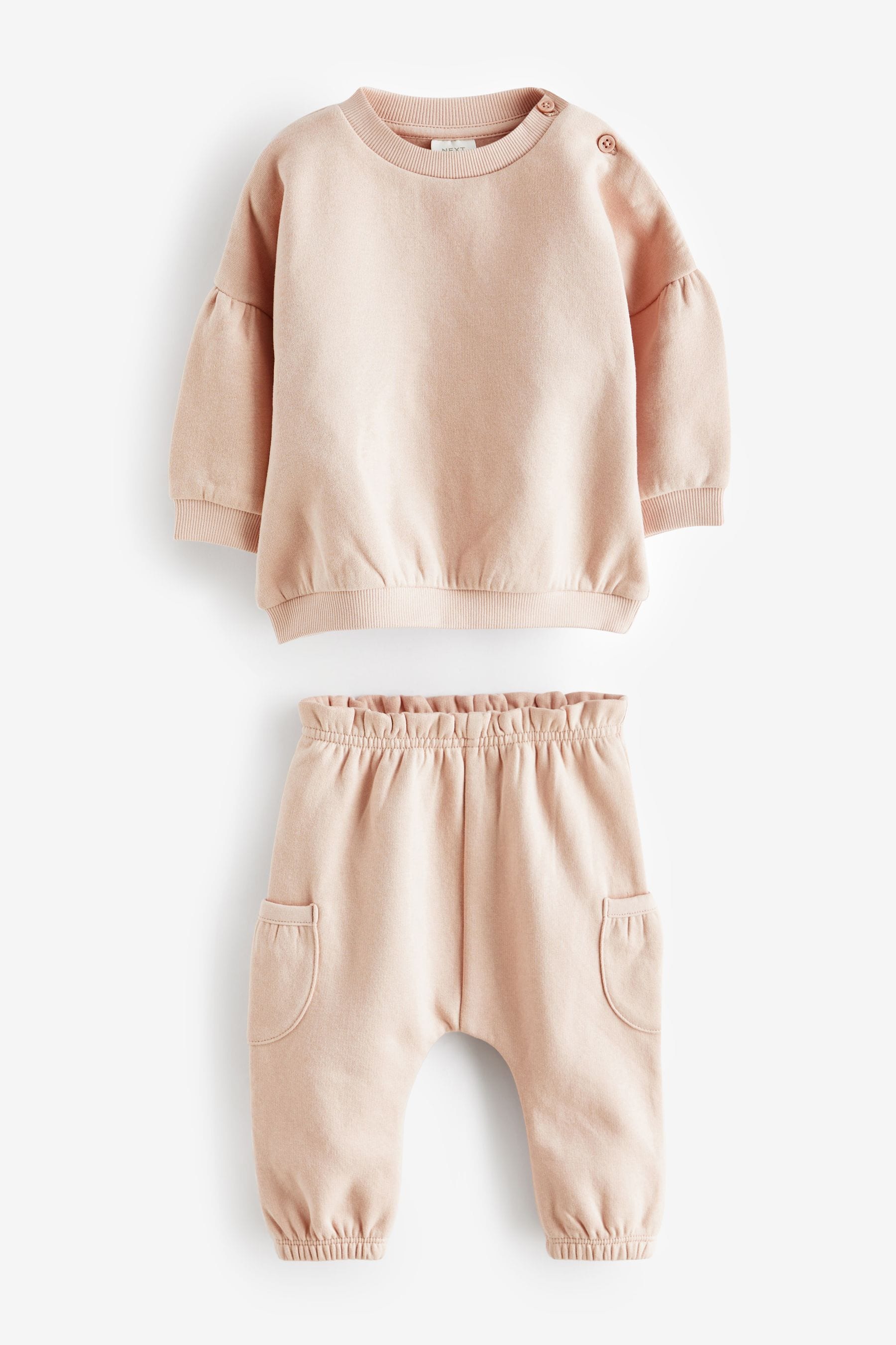 Pink Baby Cosy Sweaters And Joggers 6 Piece Set