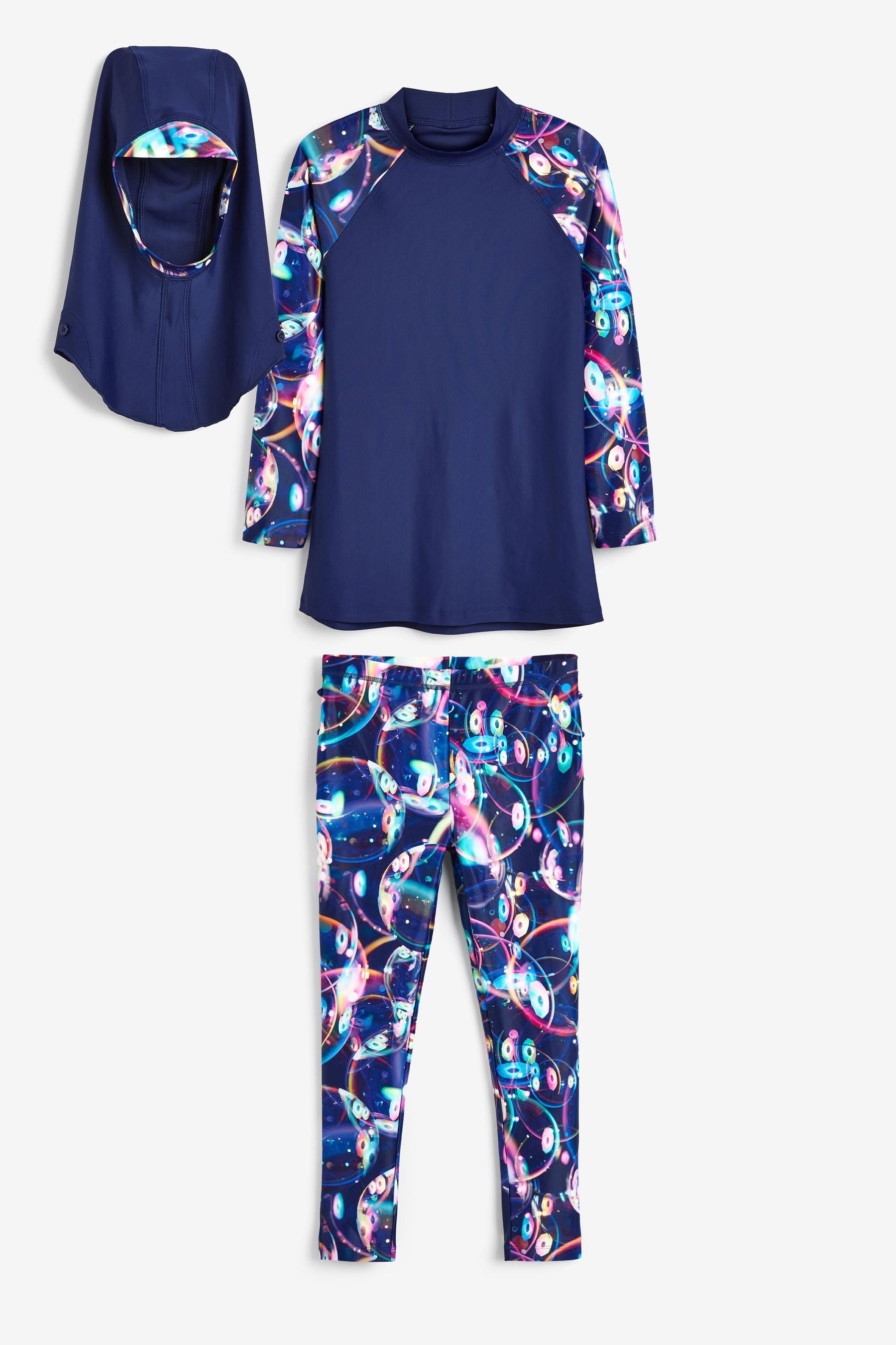 Navy Blue 3 Piece Swim Set (8-16yrs)