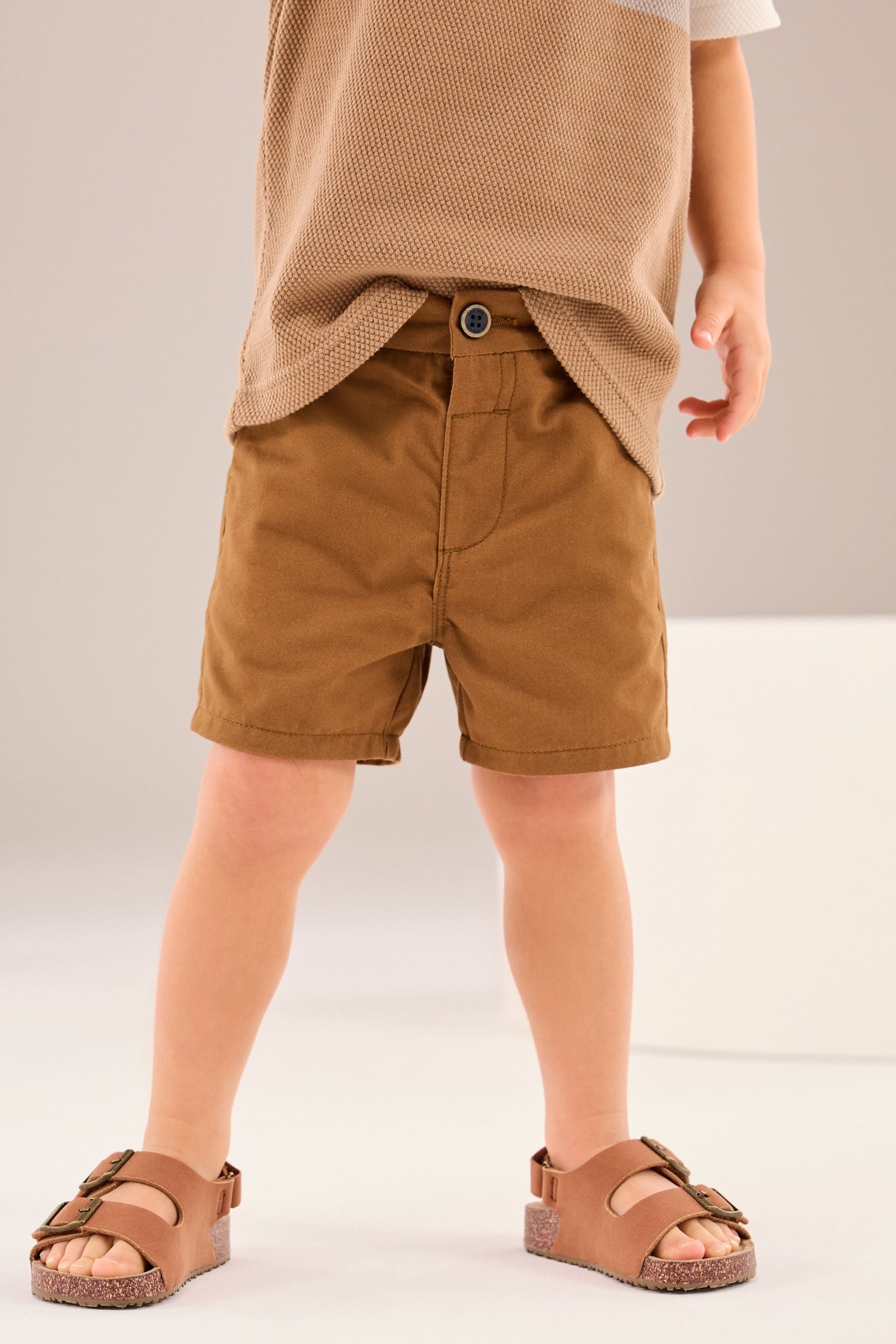 Tan Brown Chinos Shorts (3mths-7yrs)