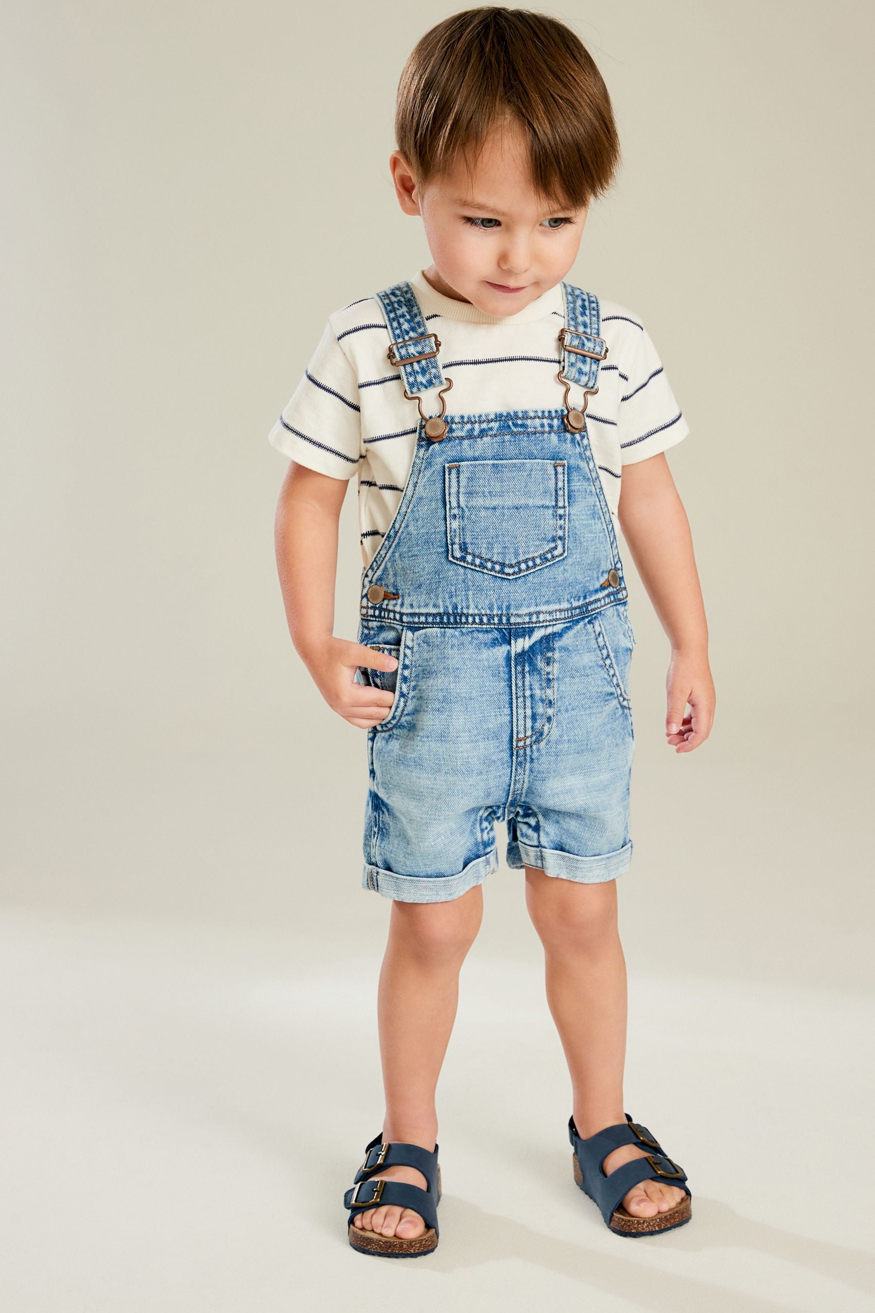 Light Wash Denim Dungarees (3mths-7yrs)