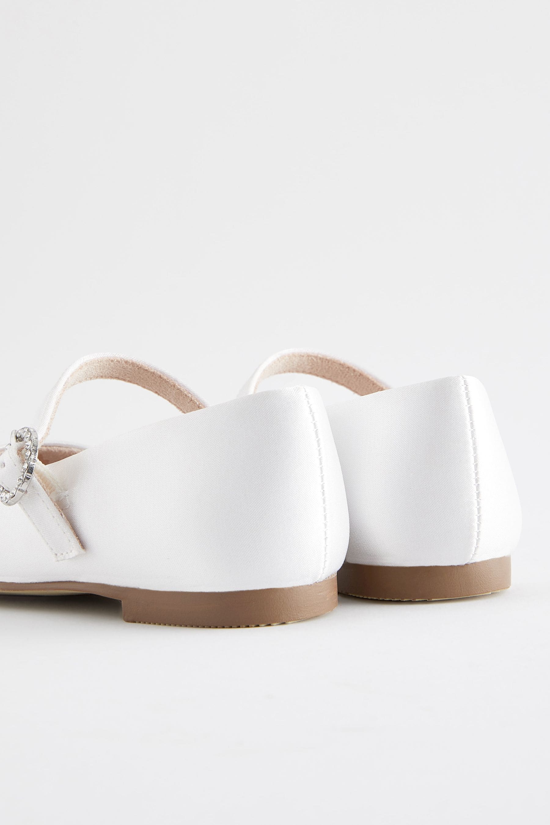 White Bridesmaid Occasion Mary Jane Shoes