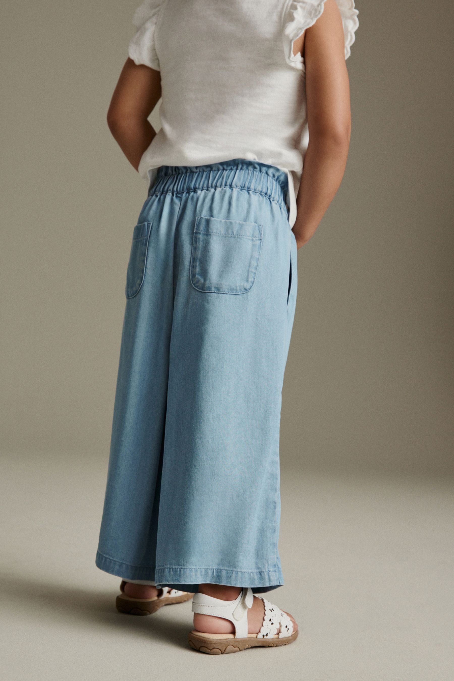 Denim Wide Leg Trousers (3mths-7yrs)