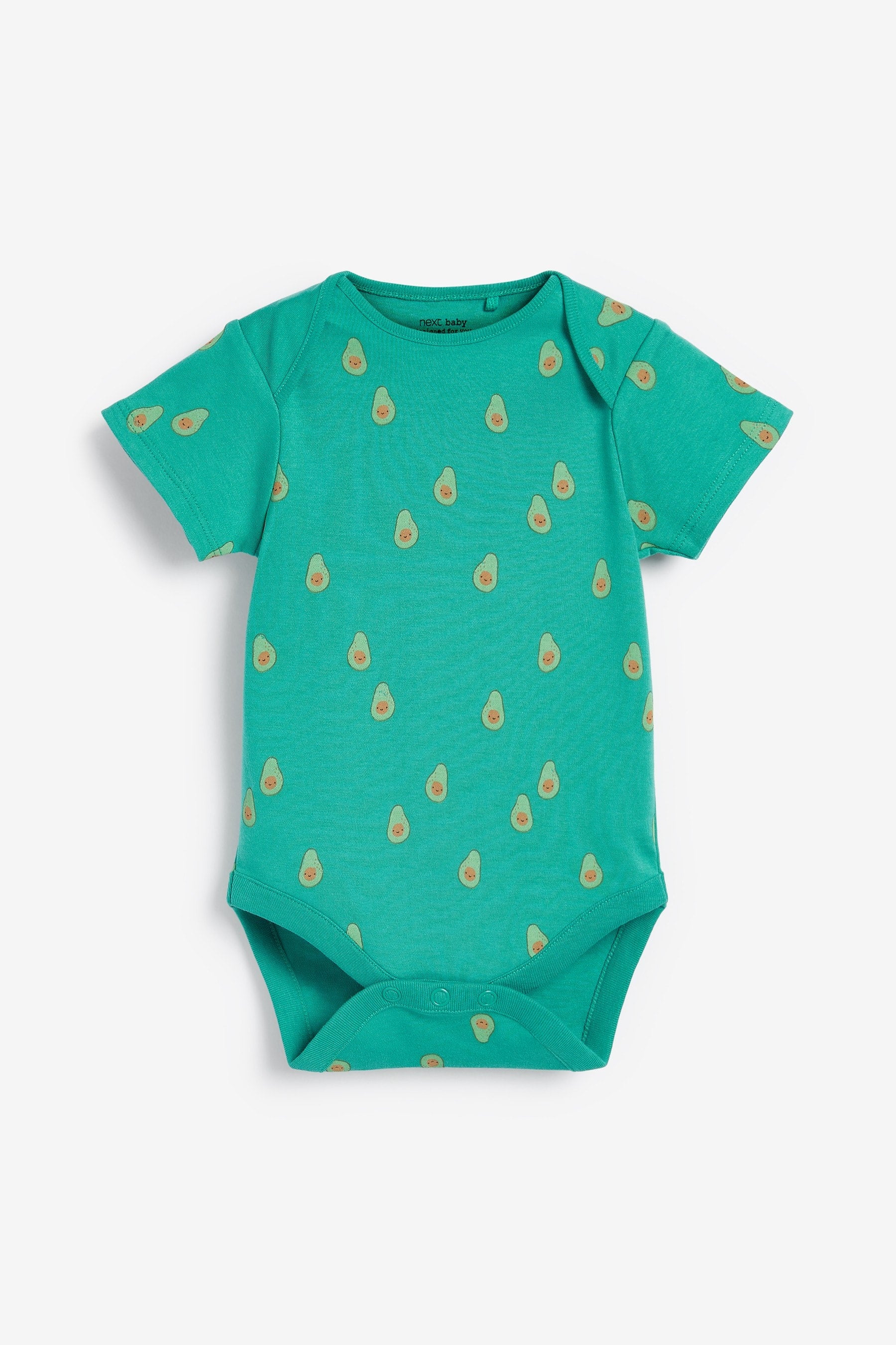 Vegetable Print Baby 5 Pack Short Sleeve Bodysuits