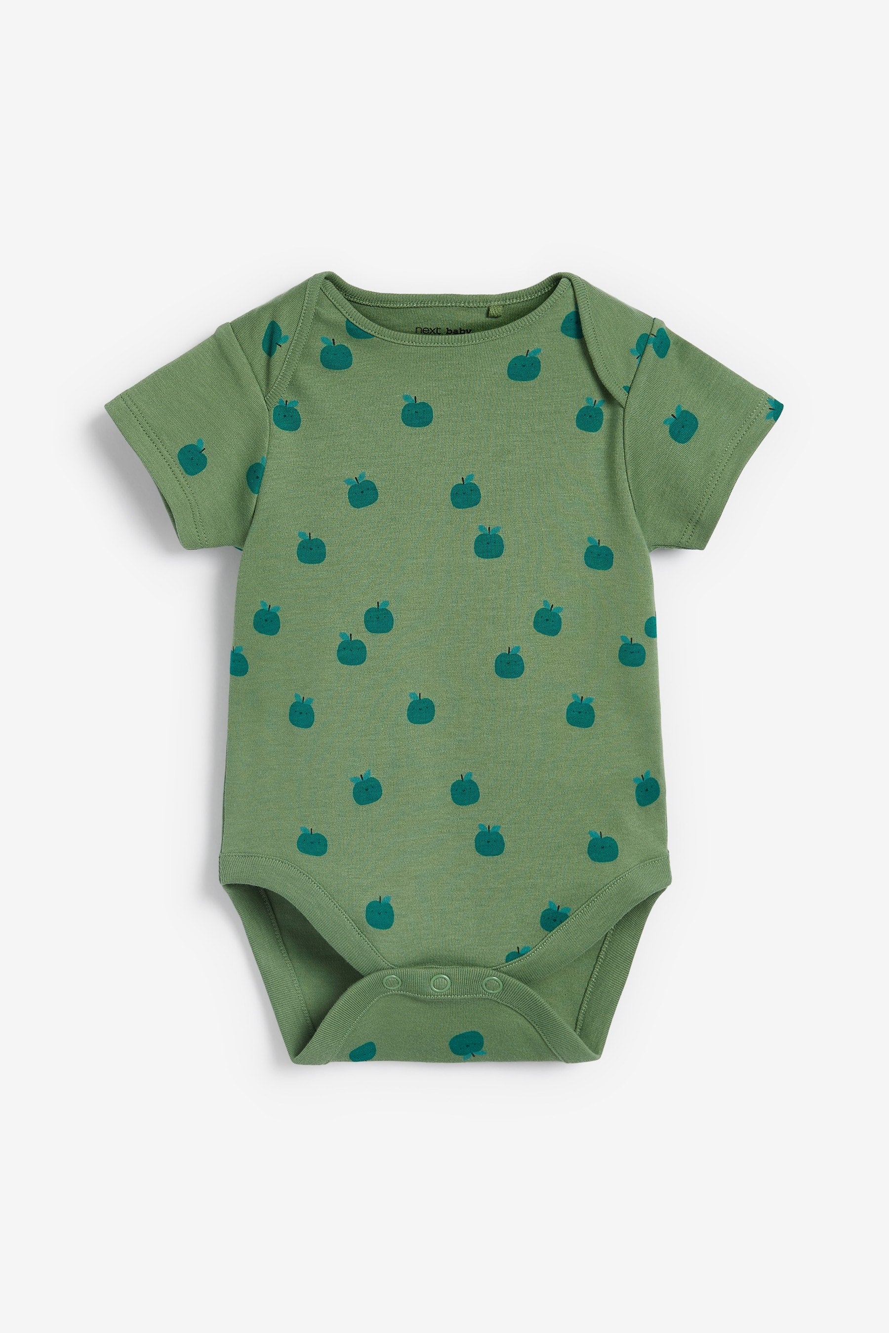 Vegetable Print Baby 5 Pack Short Sleeve Bodysuits