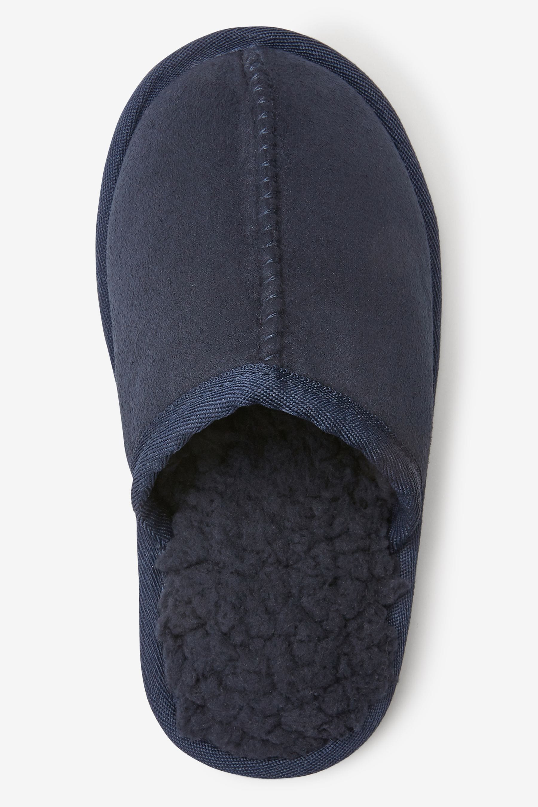 Navy Slip-On Mule Slippers