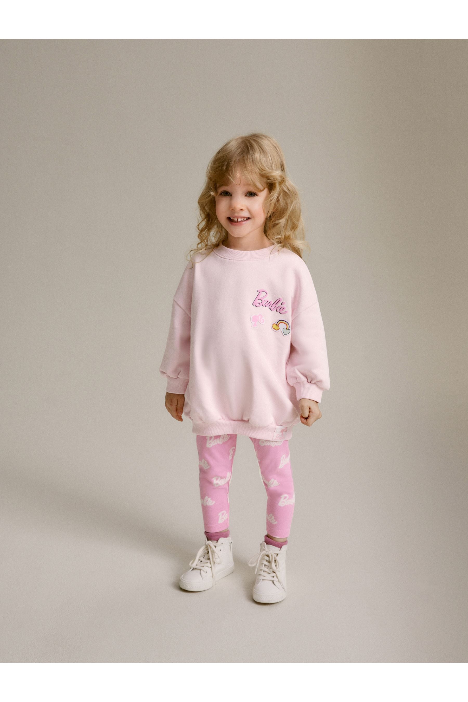 Pink Barbie Crew Sweatshirt & Leggings Set (3mths-7yrs)