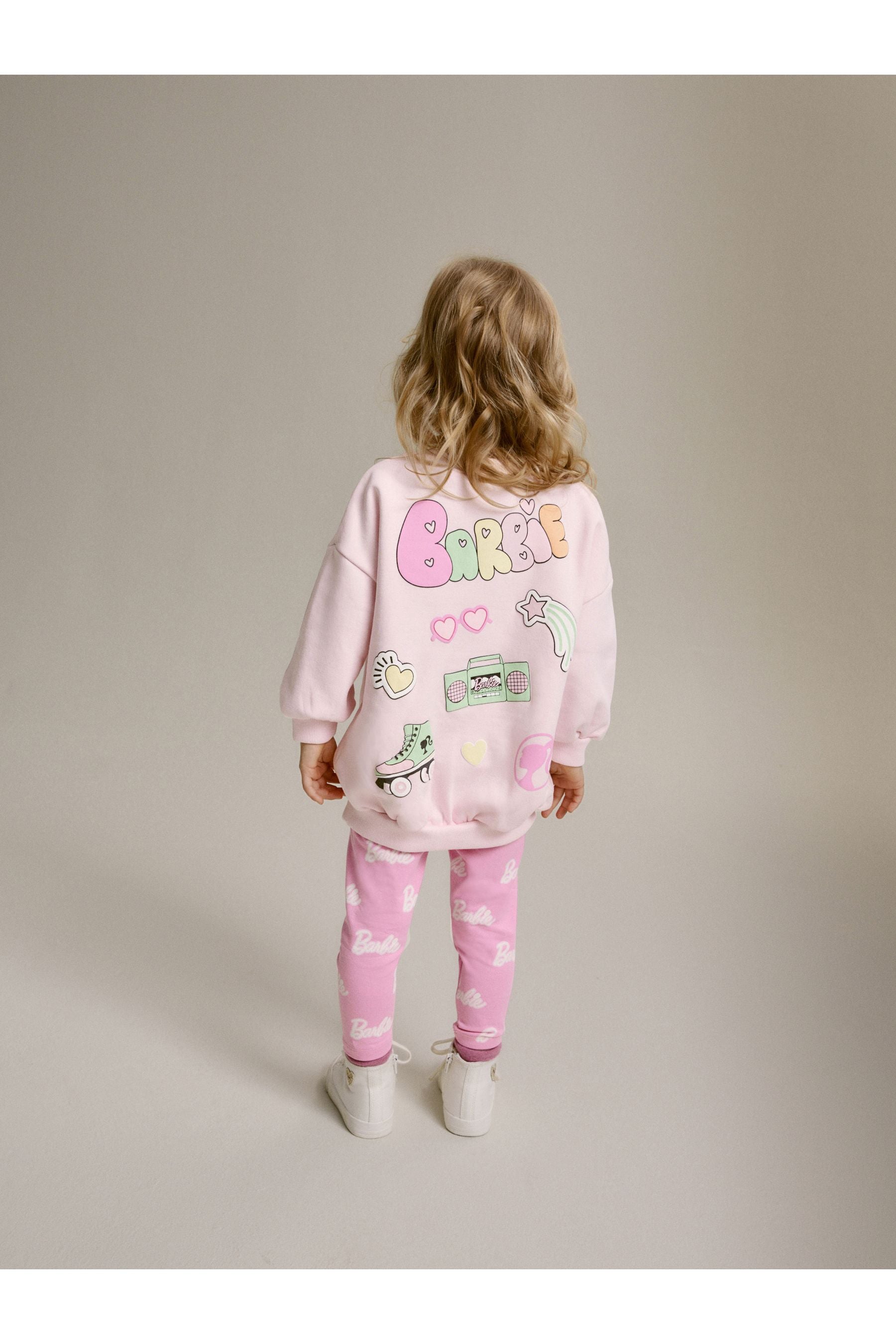 Pink Barbie Crew Sweatshirt & Leggings Set (3mths-7yrs)