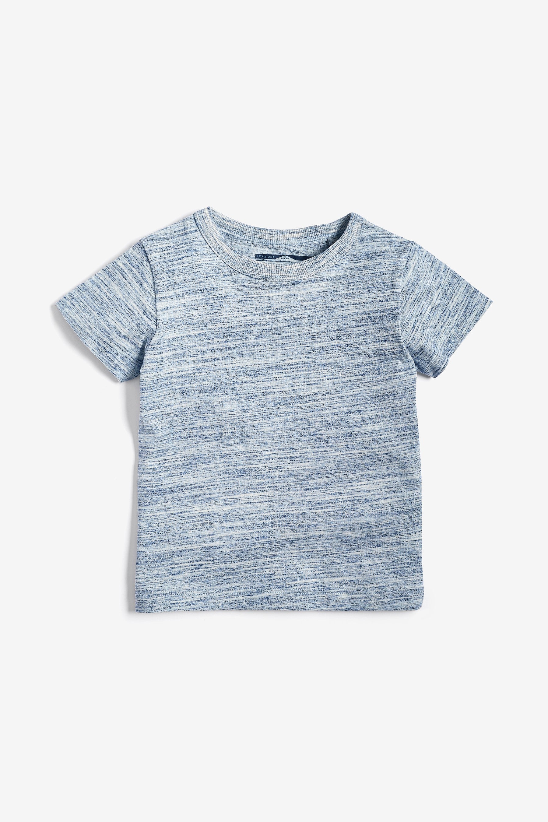 Blue 5 Pack Textured T-Shirts (3mths-7yrs)