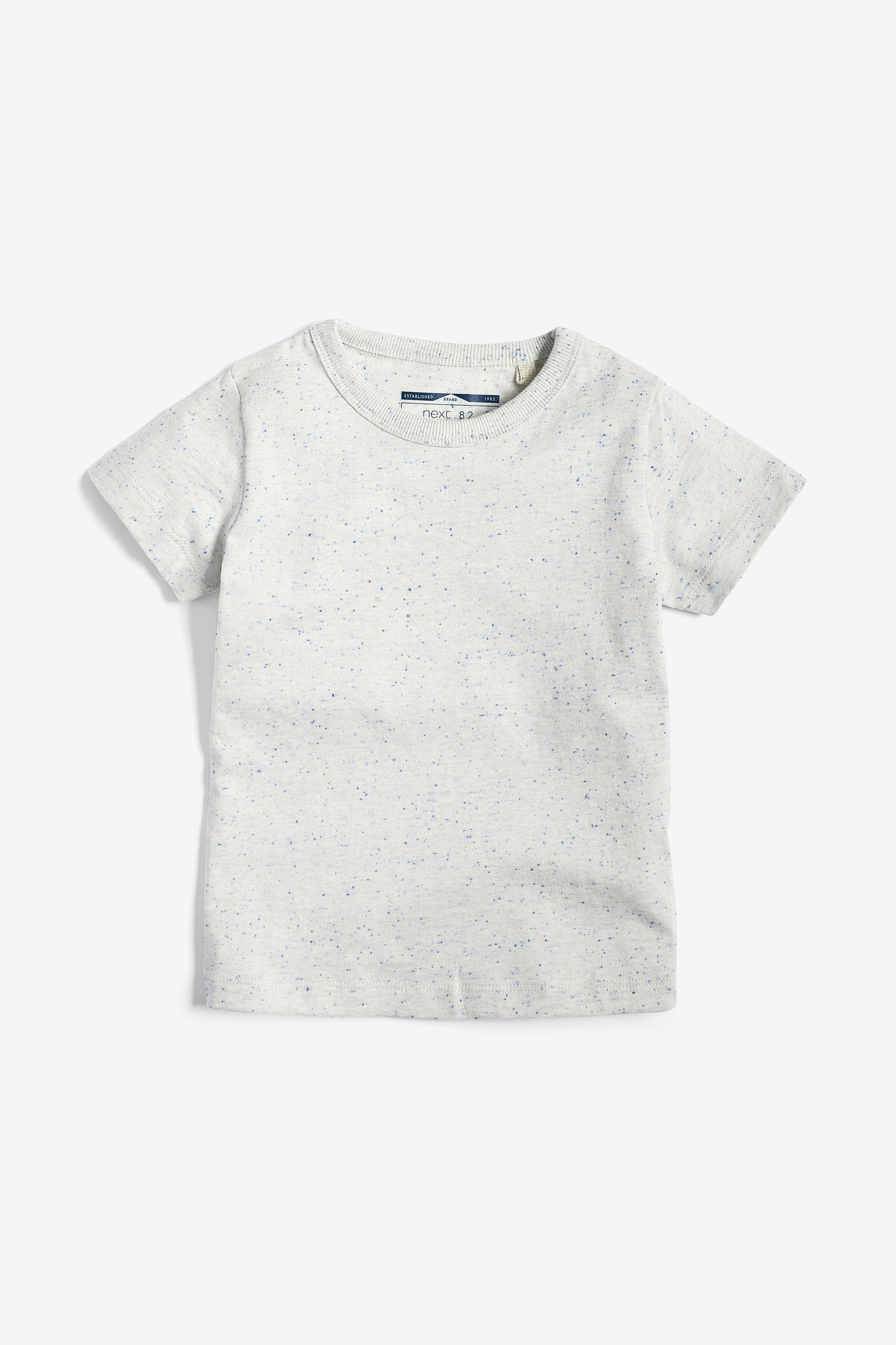 Blue 5 Pack Textured T-Shirts (3mths-7yrs)