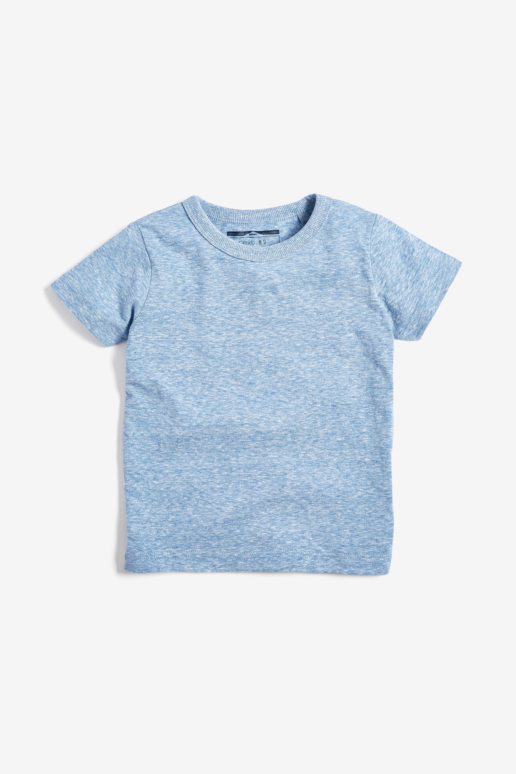 Blue 5 Pack Textured T-Shirts (3mths-7yrs)