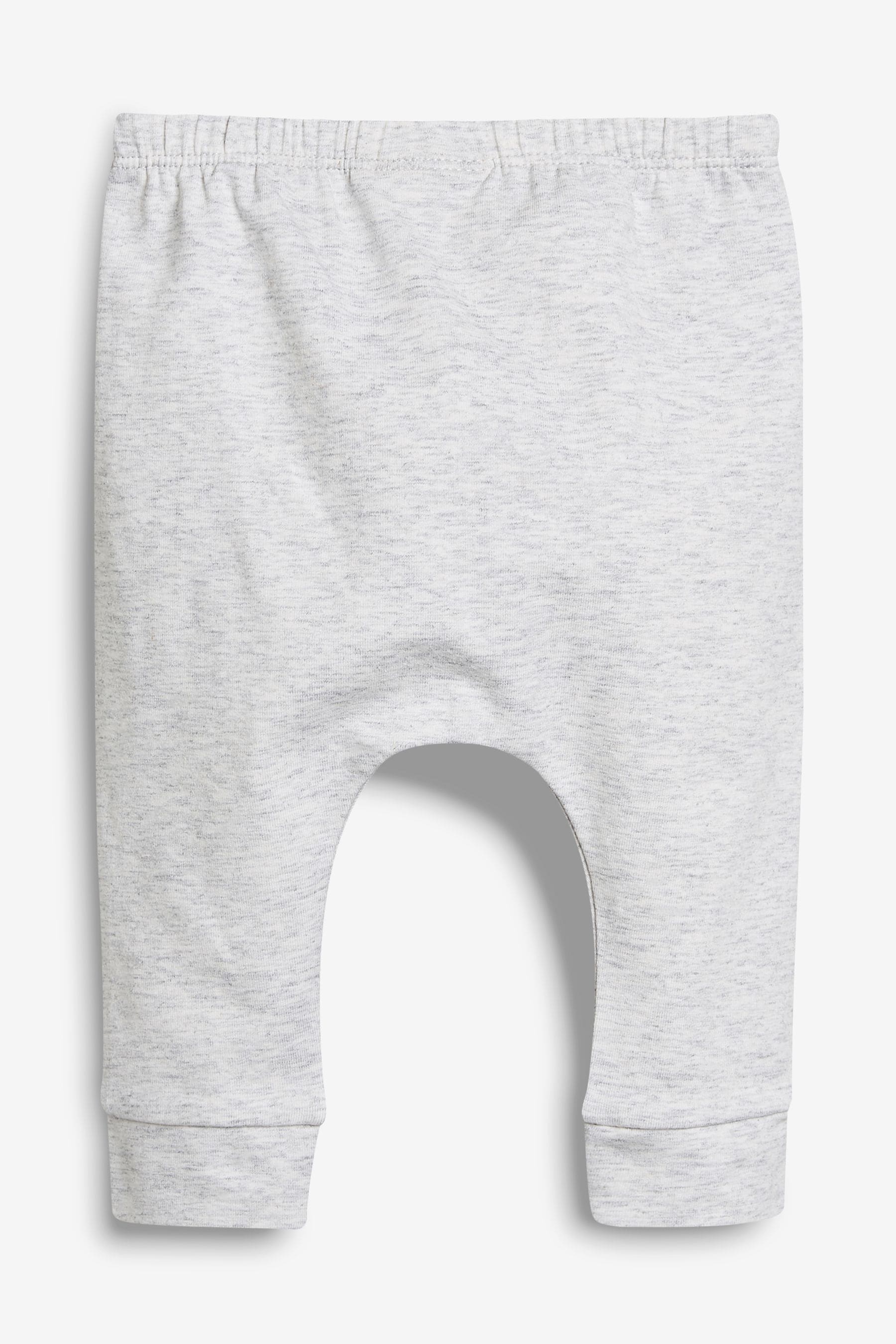 Grey/Navy Baby 3 Pack Leggings