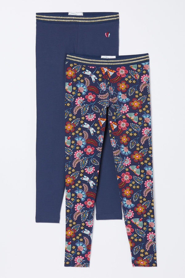 Blue FatFace Garden Floral 2 Pack Leggings