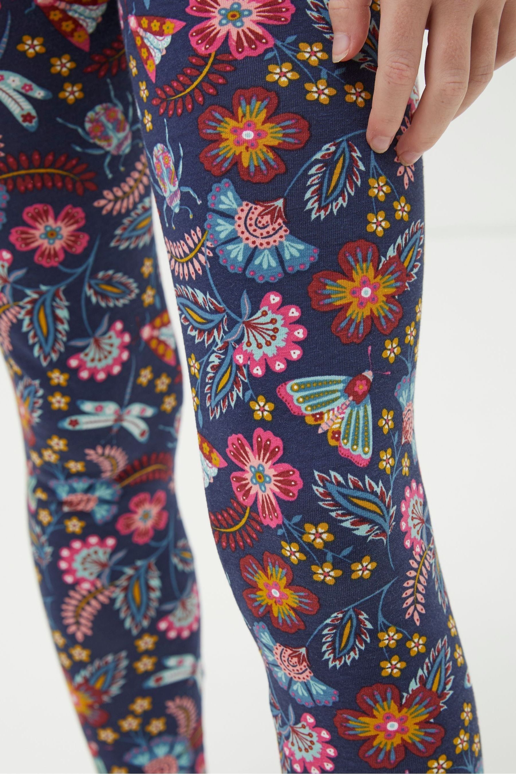 Blue FatFace Garden Floral 2 Pack Leggings