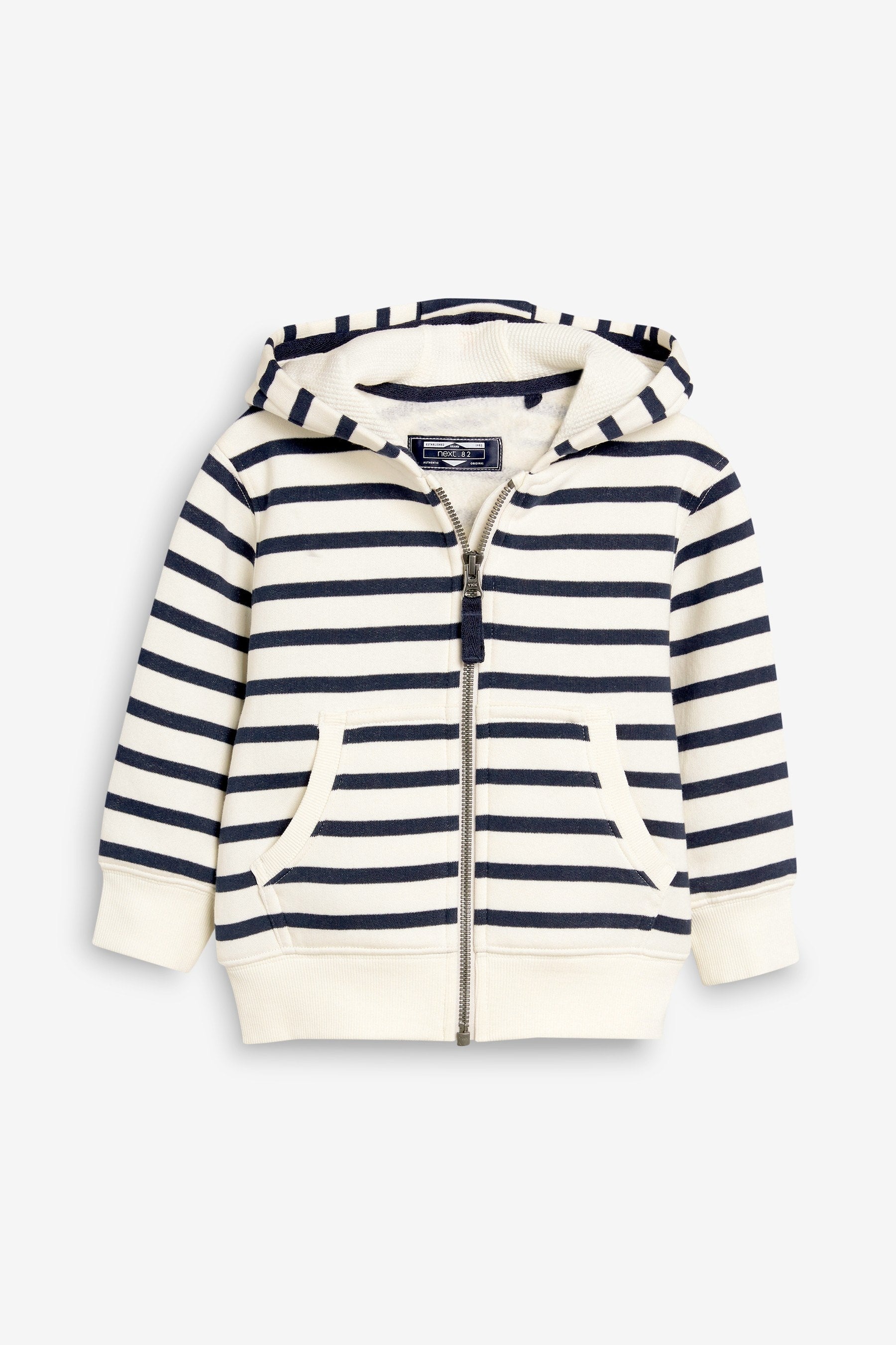 Stripe Essential Zip Through Hoodie (3mths-7yrs)