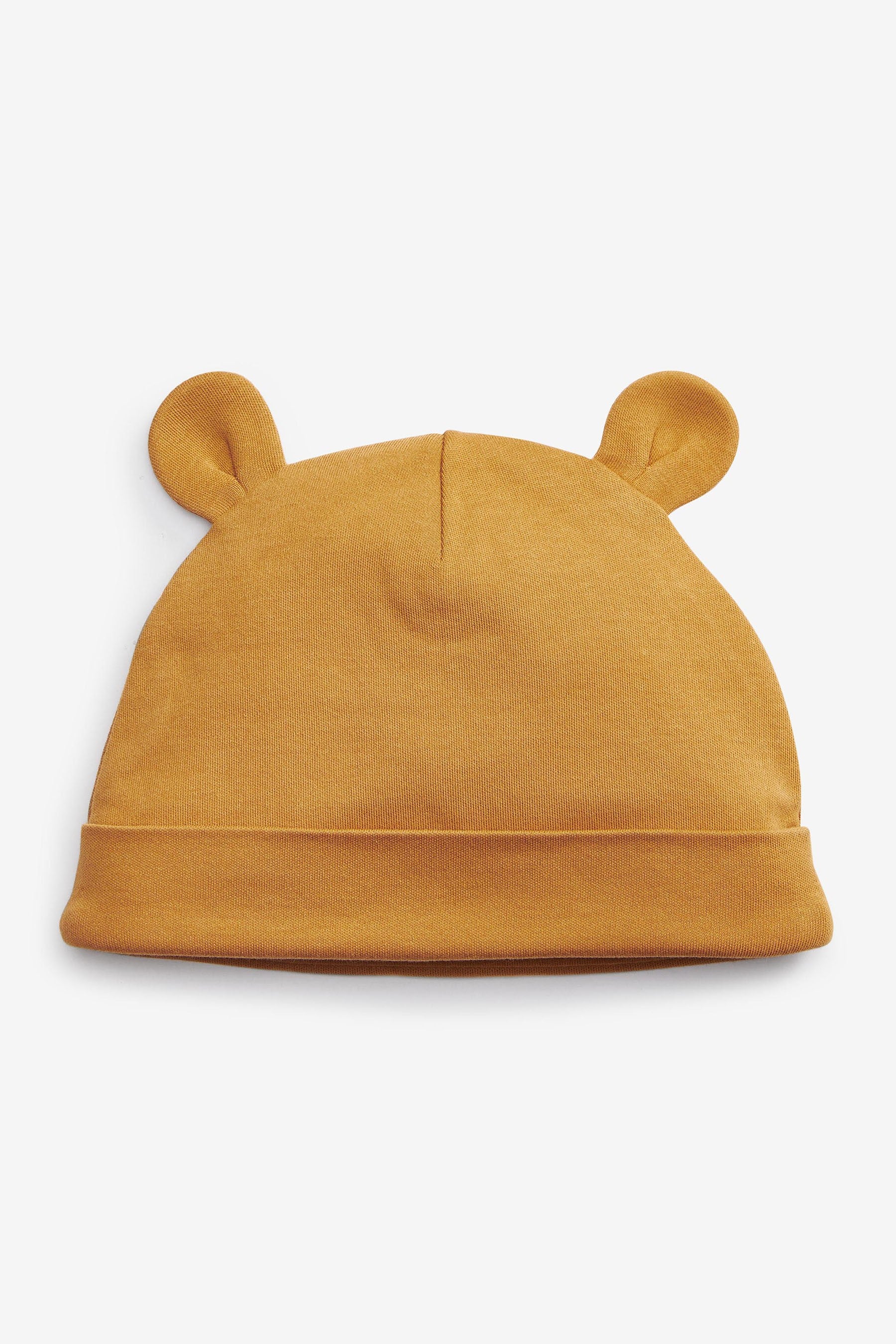 Ochre Yellow 3 Pack Baby Beanie Hats (0-18mths)