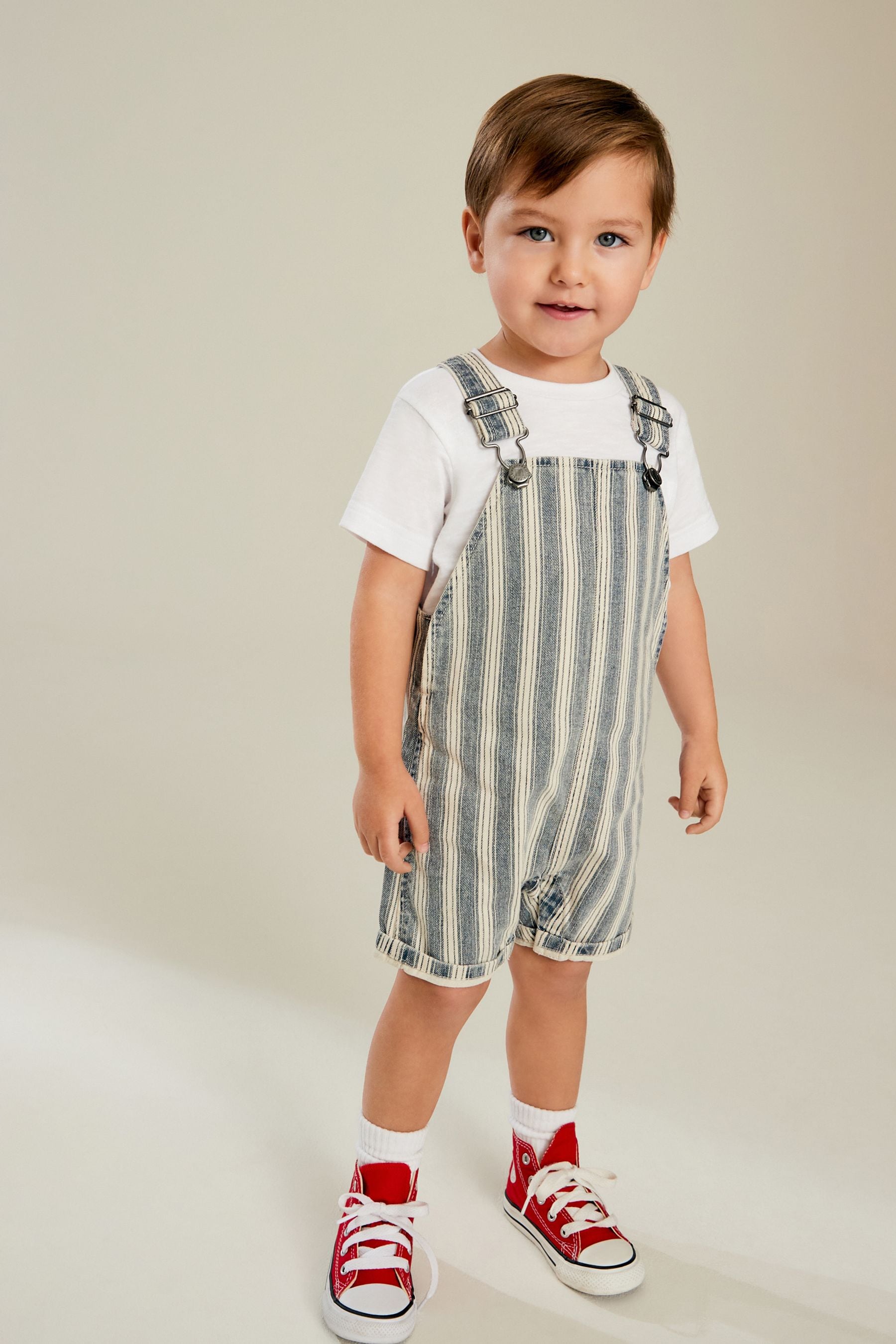 Stripe Denim Slouch Dungarees (3mths-7yrs)