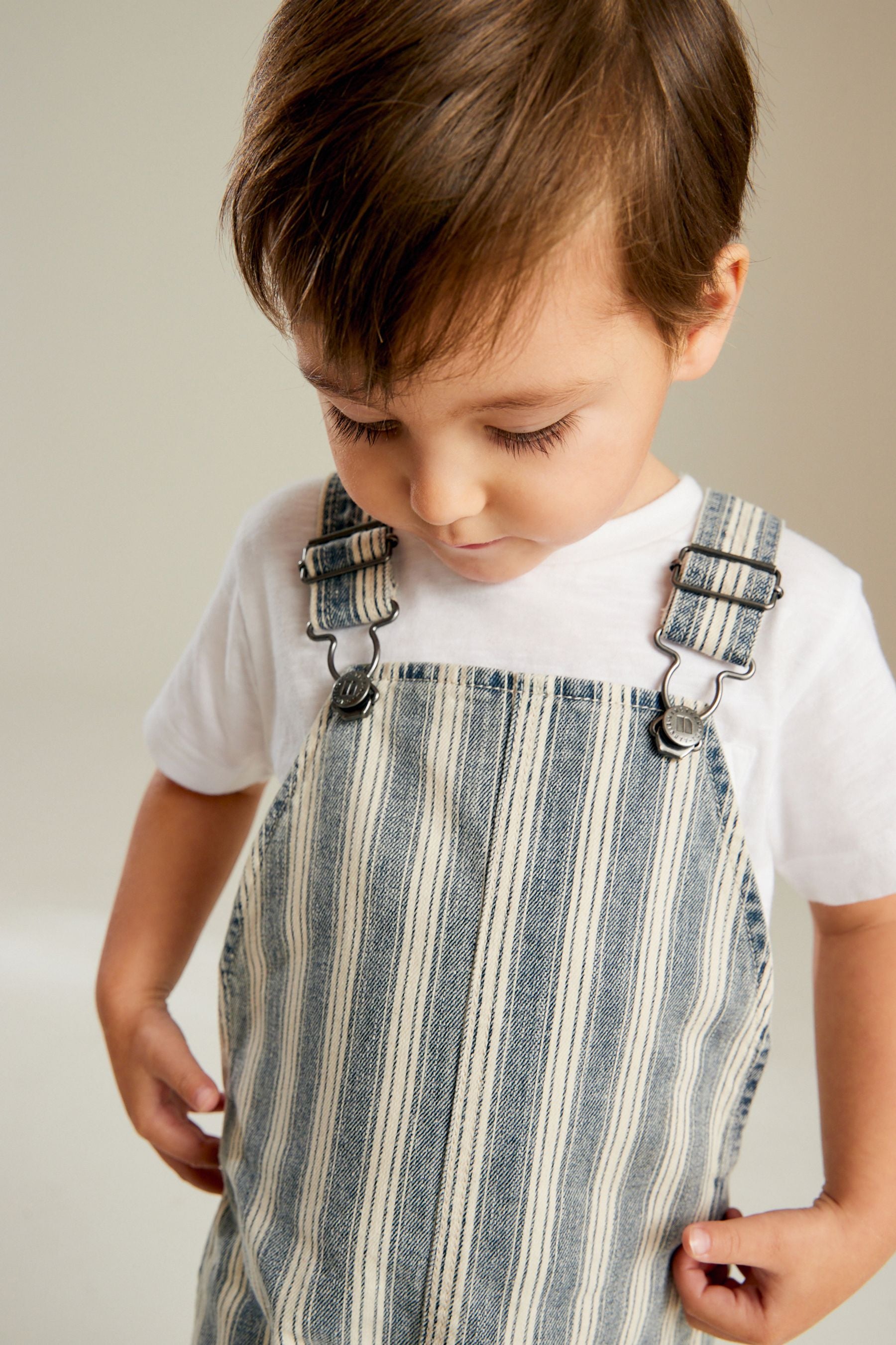 Stripe Denim Slouch Dungarees (3mths-7yrs)