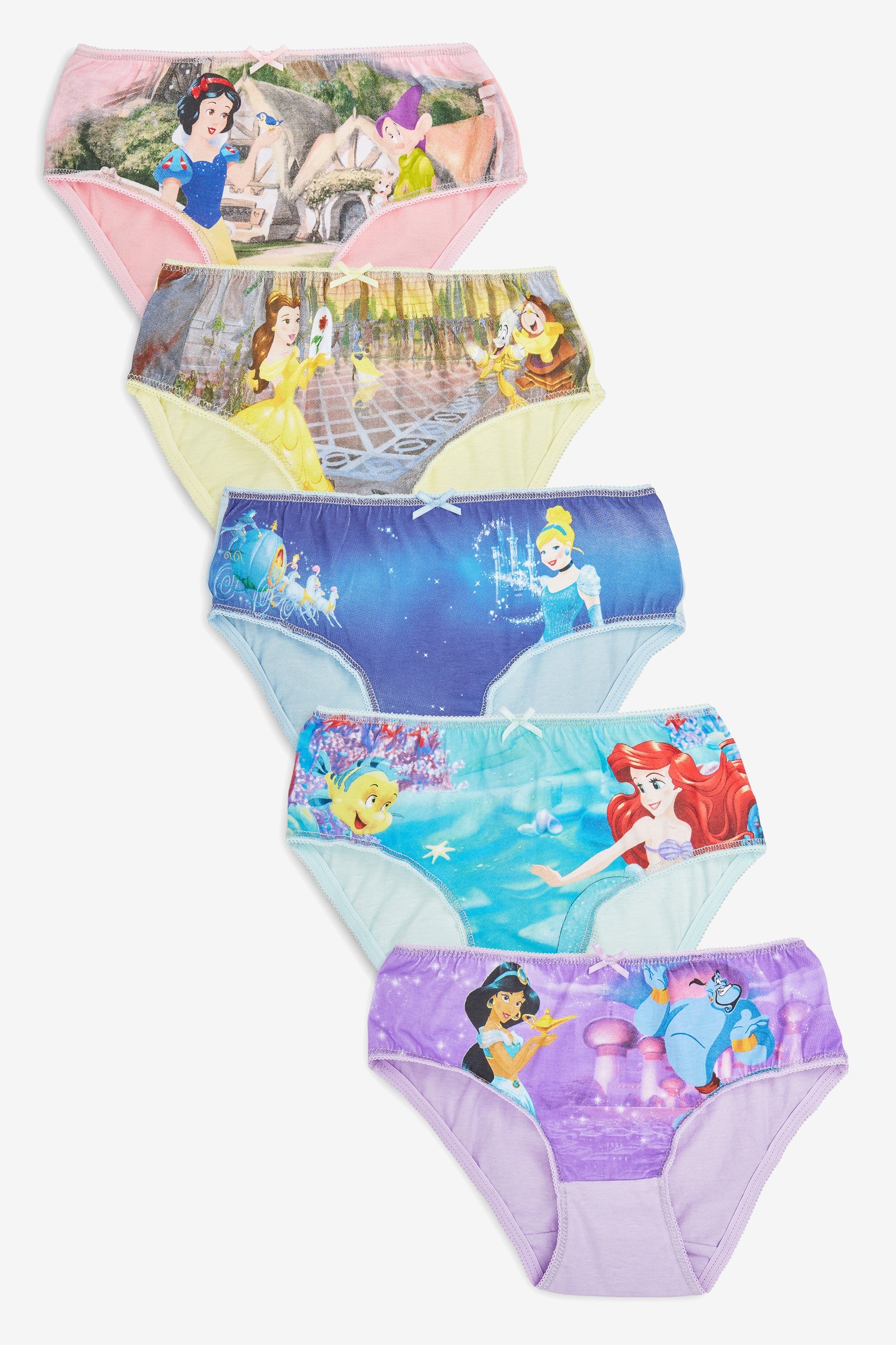 Multi 5 Pack Disney Princess Briefs (1.5-8yrs)