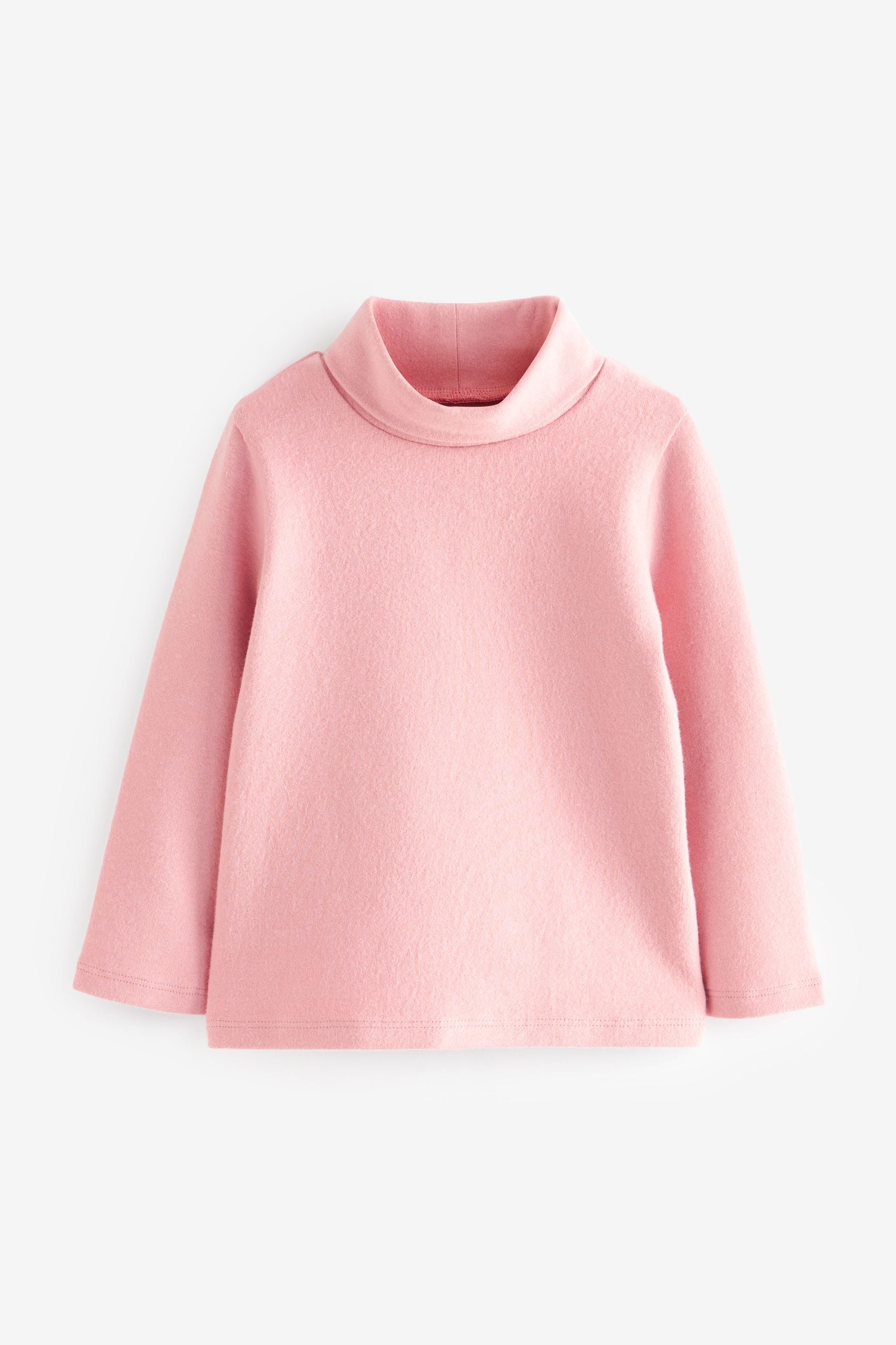 Pink Roll Neck Top (3mths-7yrs)