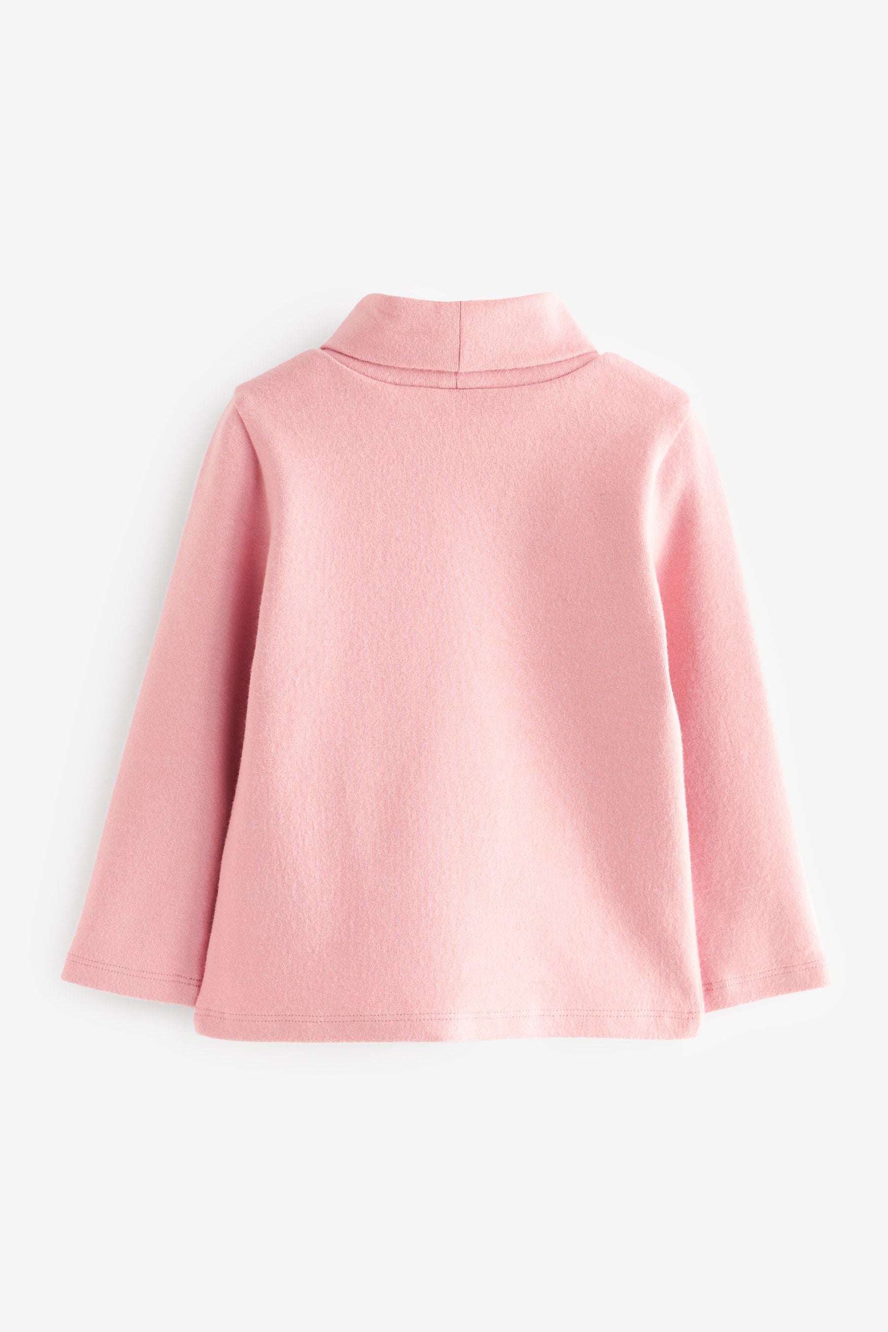 Pink Roll Neck Top (3mths-7yrs)