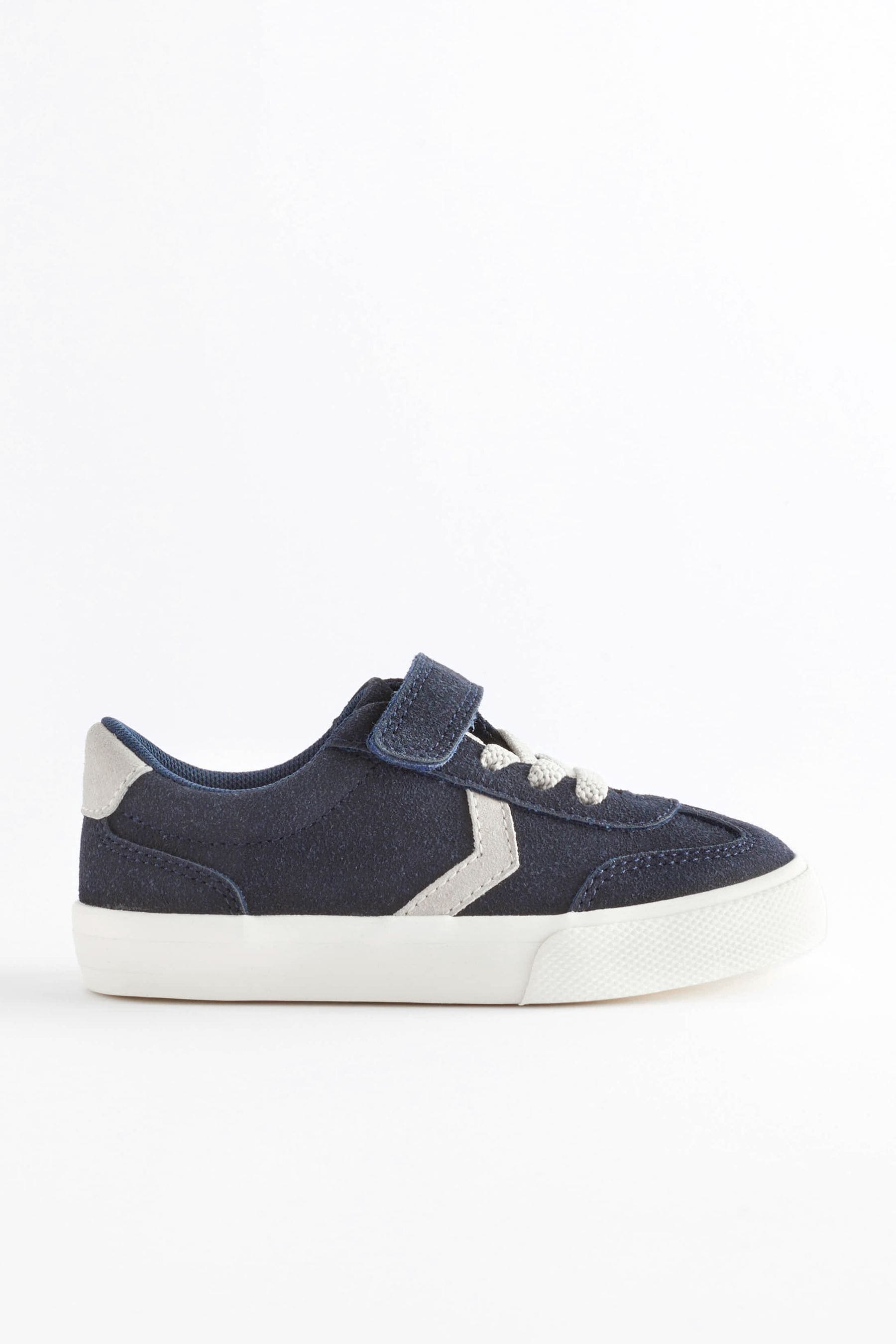 Navy Blue Touch Fastening Chevron Trainers