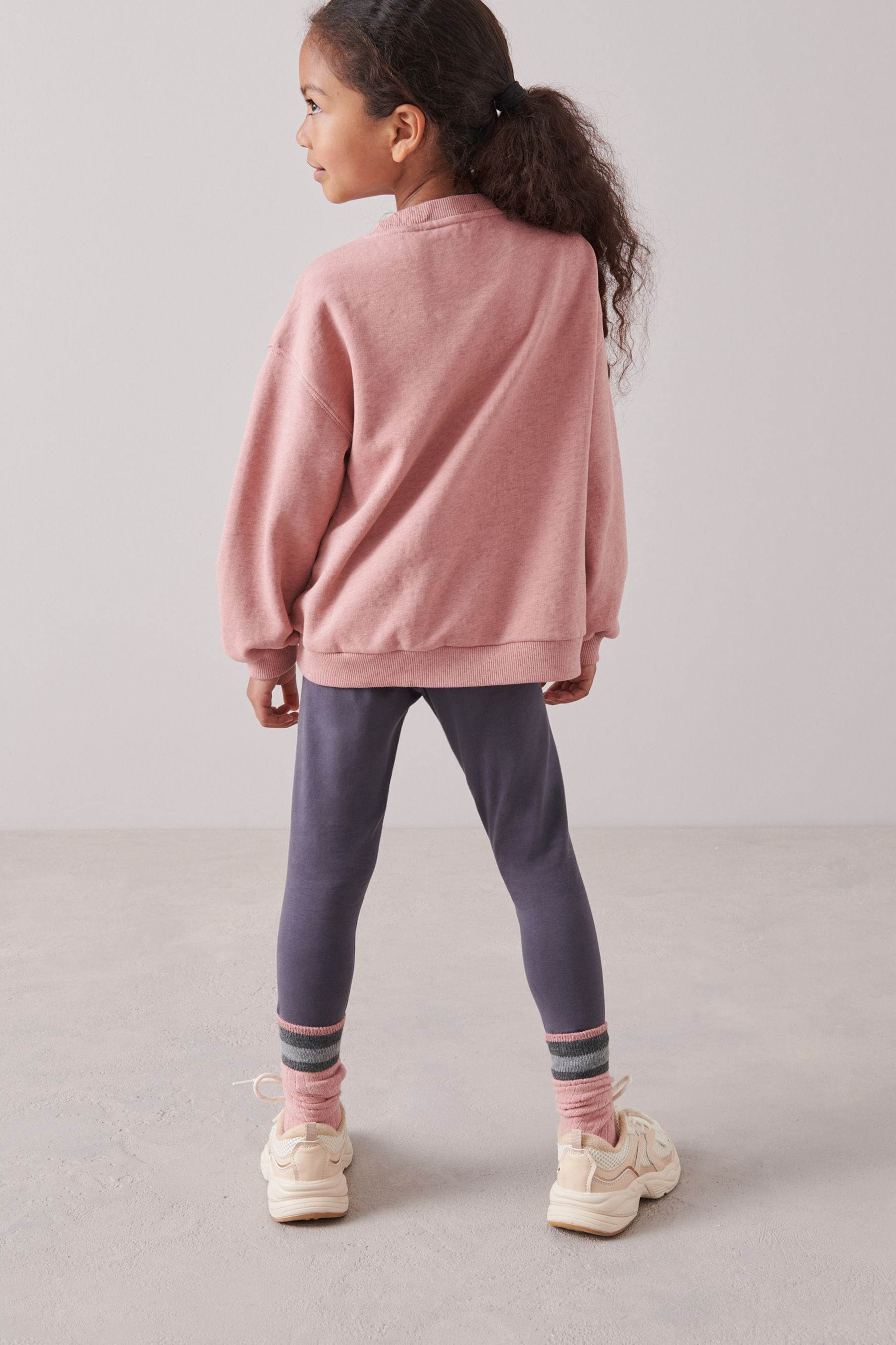 Pink Sparkle Pink Sparkle Crew Top and Leggings Set (3-16yrs)