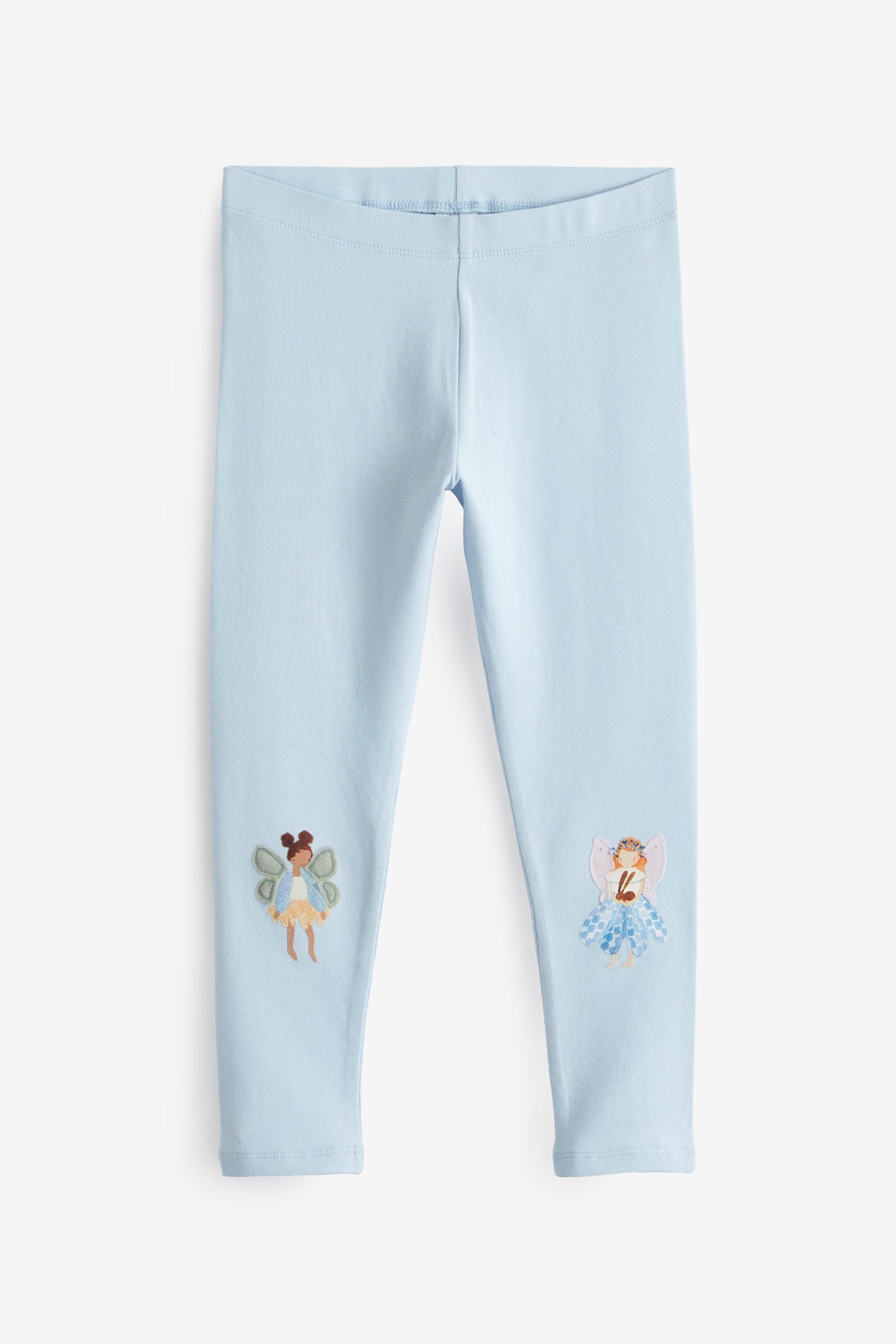 Blue Fairy Embroidered Leggings (3mths-7yrs)